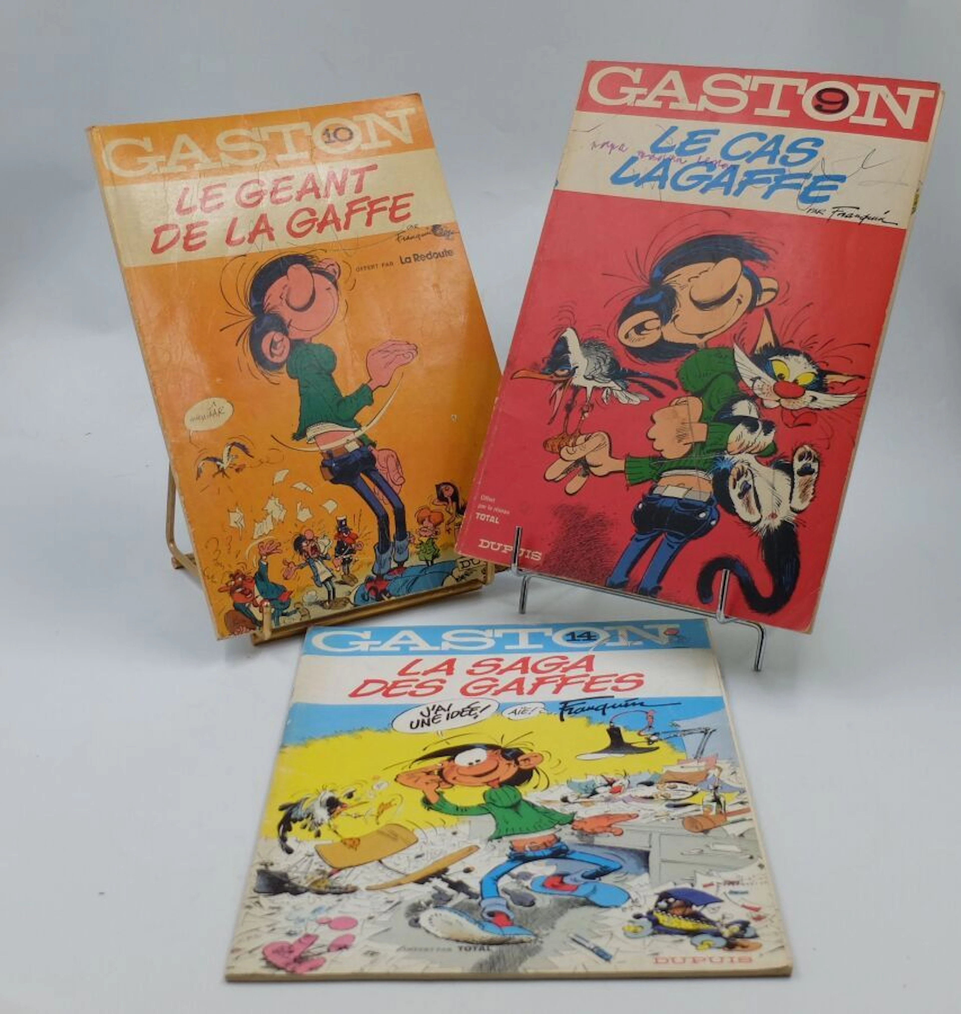 [DUPUIS] - Gaston Lagaffe. Ensemble de 3... - Lot 179 - Morand & Morand
