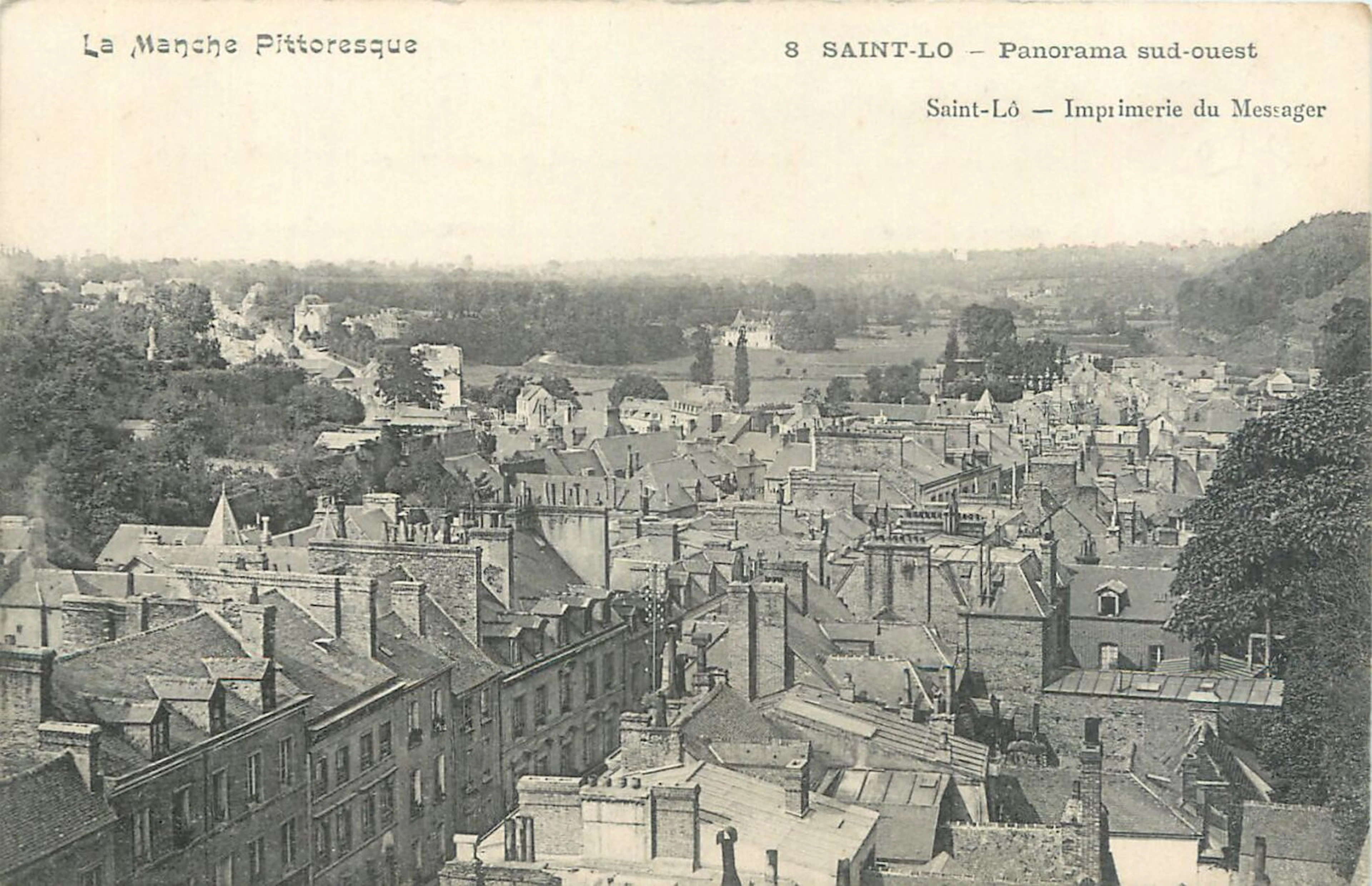 144 CARTES POSTALES MANCHE : La Ville de... - Lot 283 - Morand & Morand