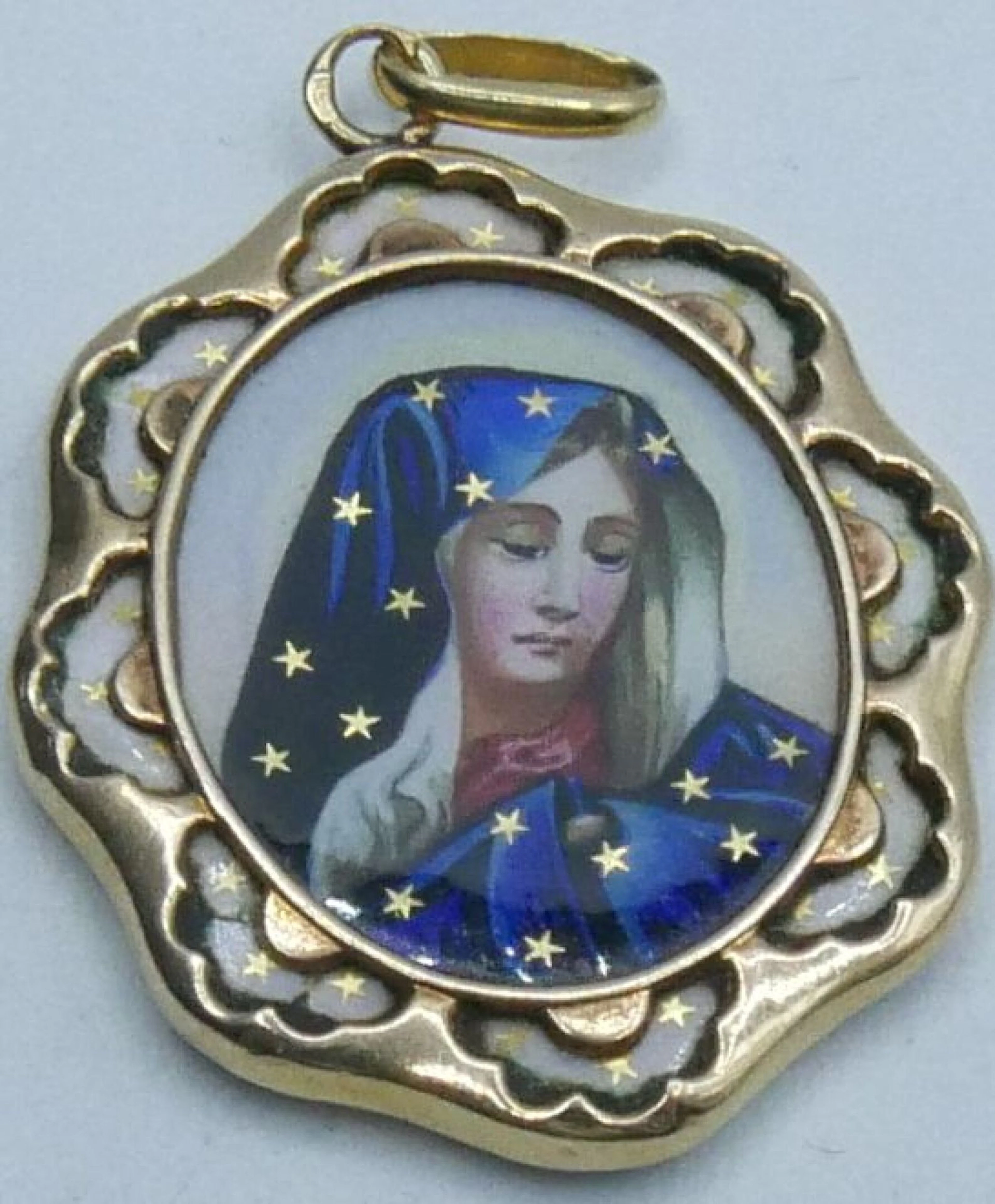 Médaillon en or 750 millièmes monté en pendentif... - Lot 7 - Morand & Morand