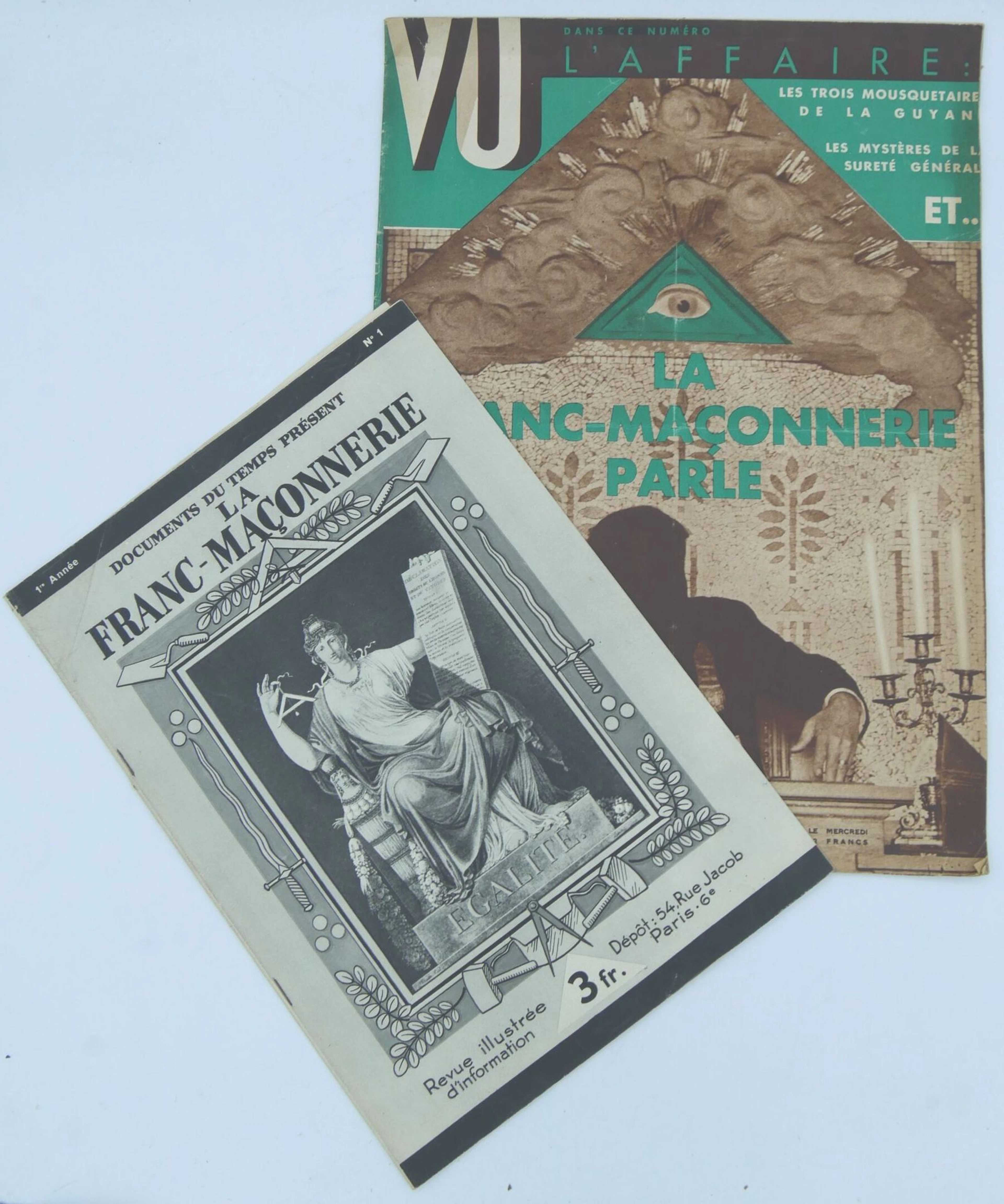 [FRANC-MACONNERIE]. Ensemble de 2 journaux.... - Lot 103 - Morand & Morand
