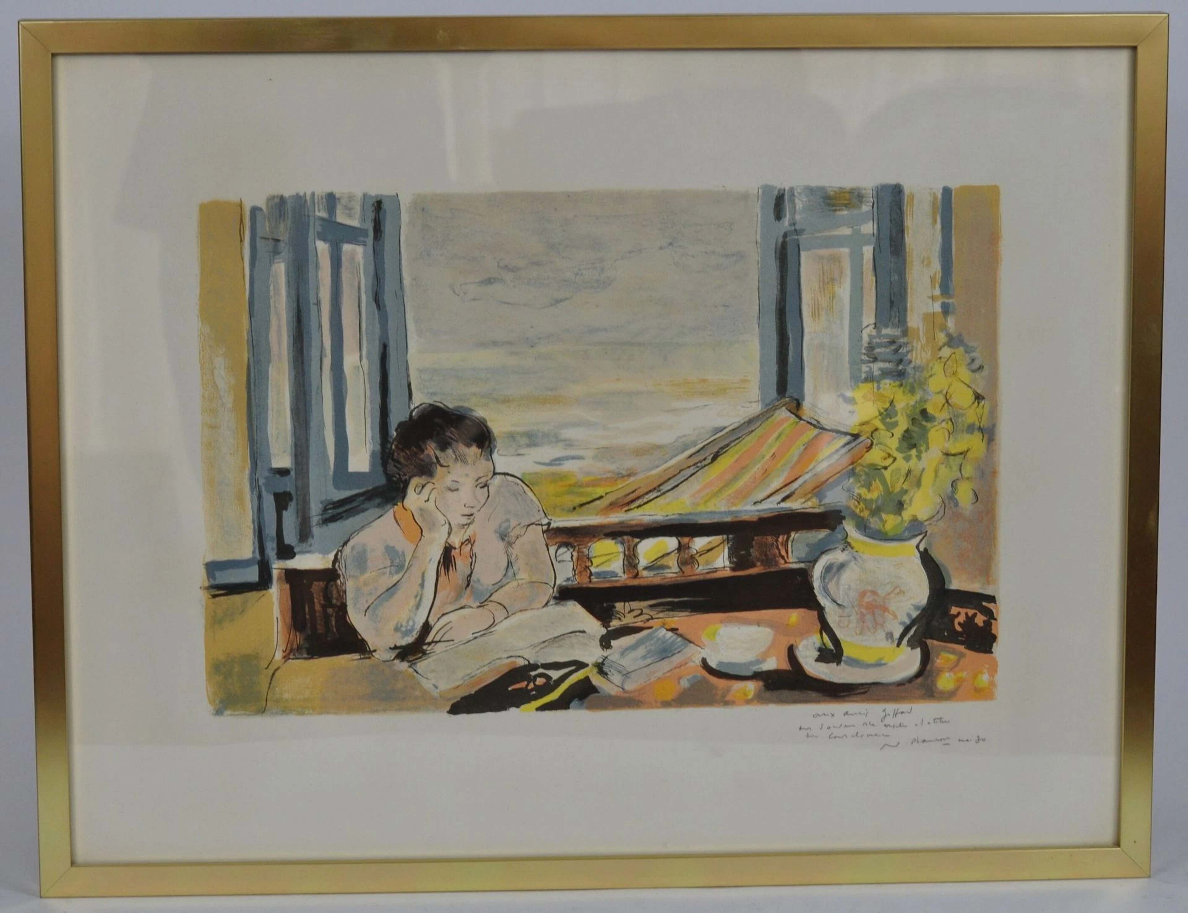 André PLANSON (1898-1981) Lecture en bord... - Lot 43 - Morand & Morand