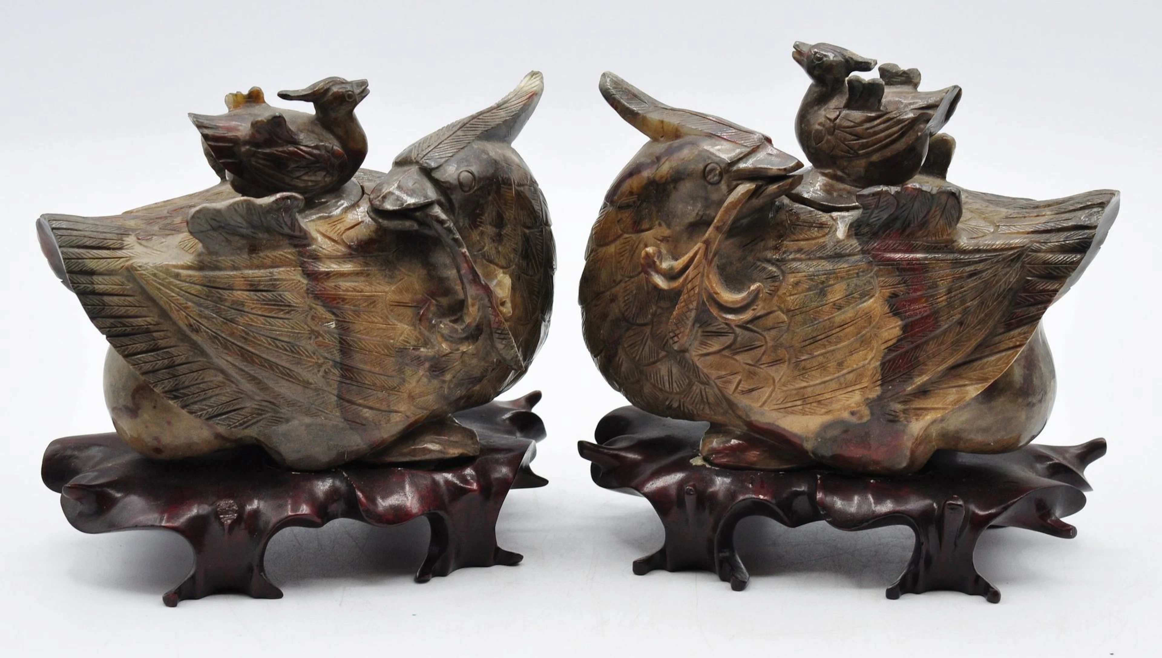 CHINE : Paire de brûle-parfum couvert en... - Lot 150 - Morand & Morand