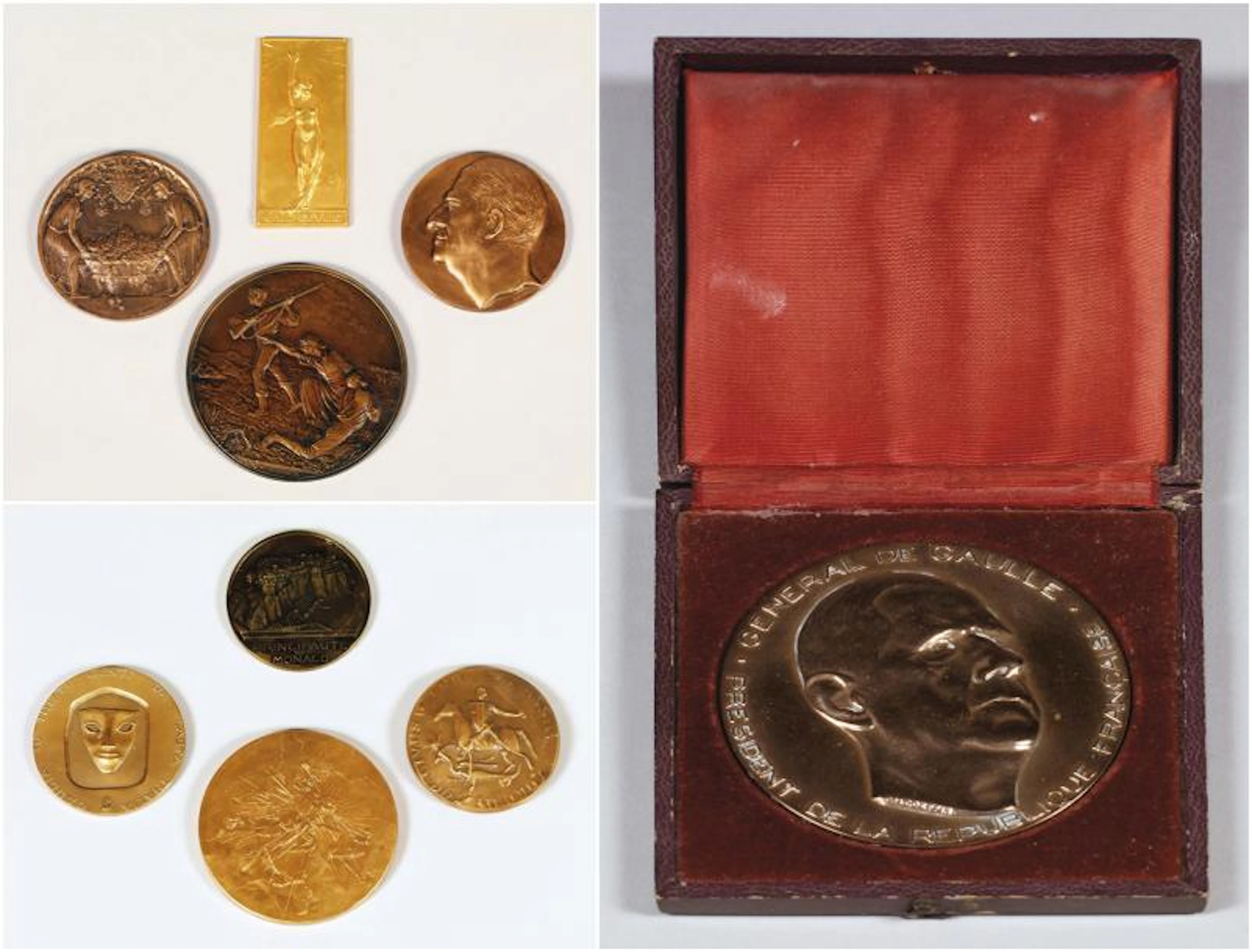 Lot de médailles comprenant: Médaille en…