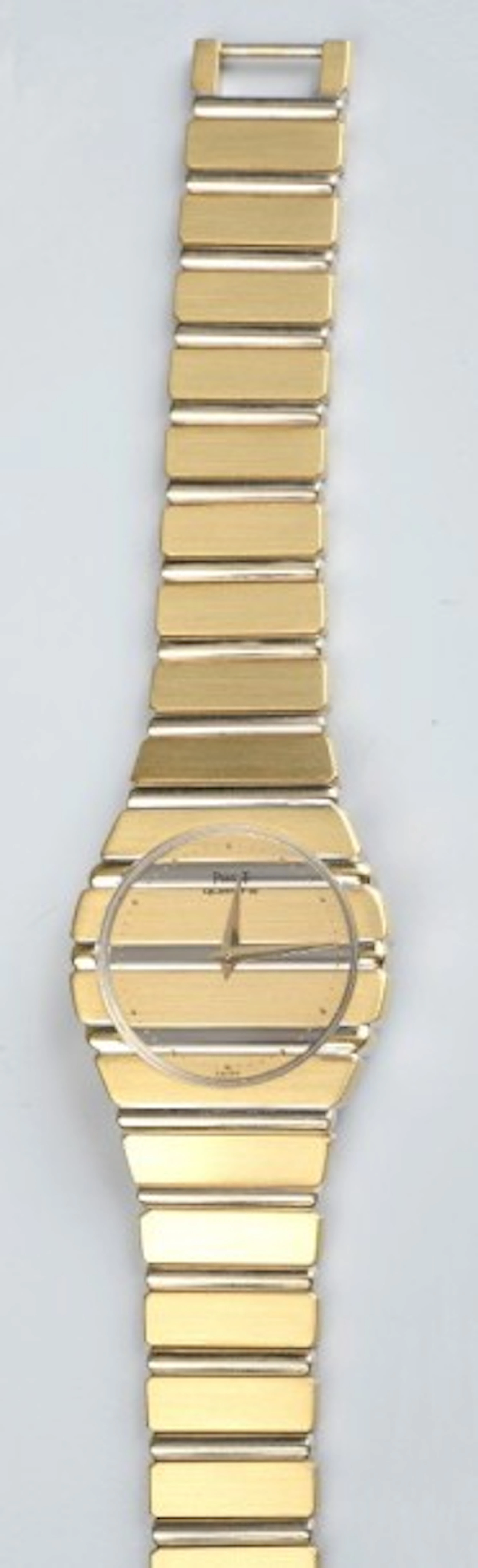 Montre bracelet de dame en or jaune (18K 750) modèle "Polo"...