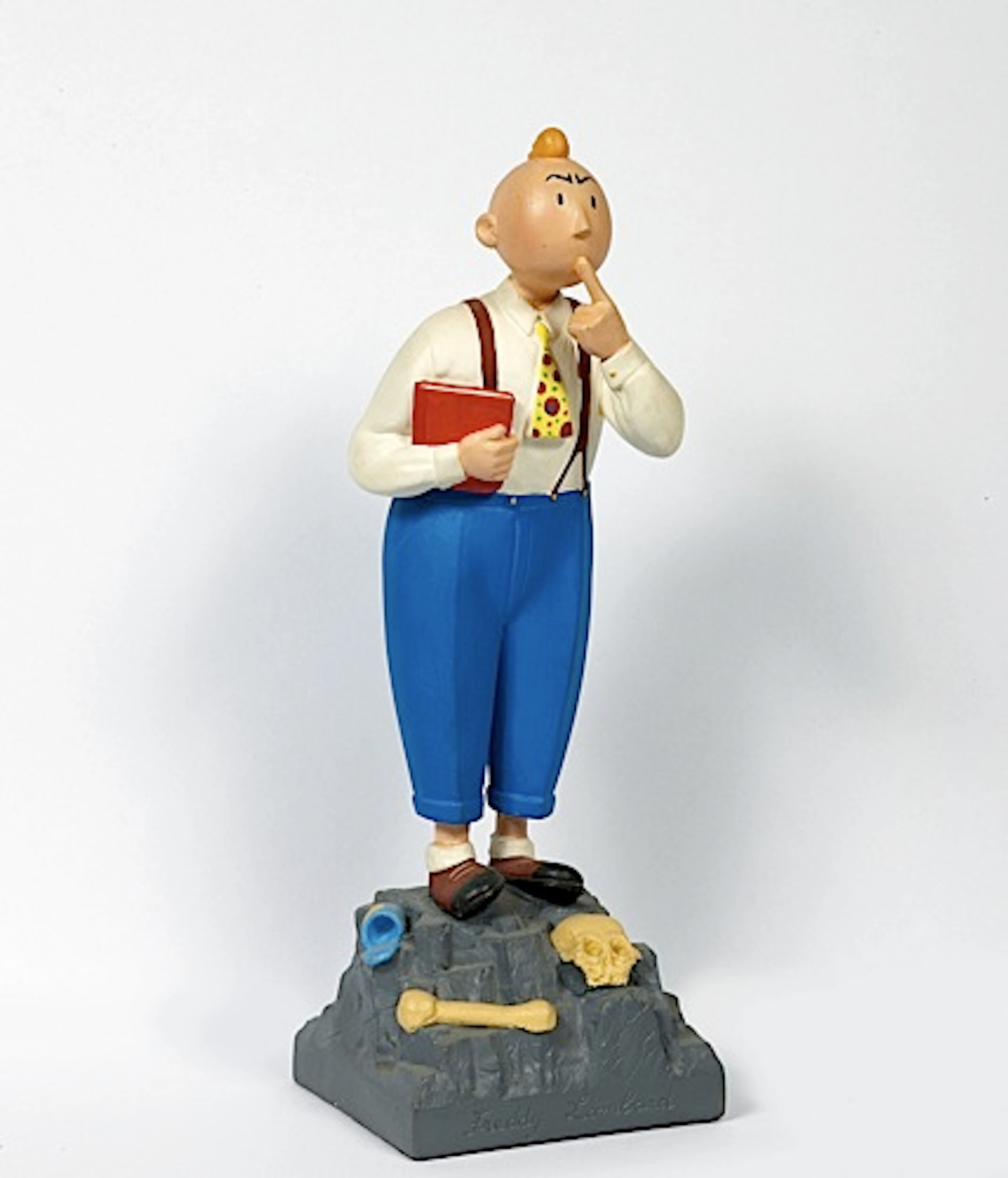 CHALAND FREDDY LOMBARD Sculpture en résine polychrome de Jean-Marie