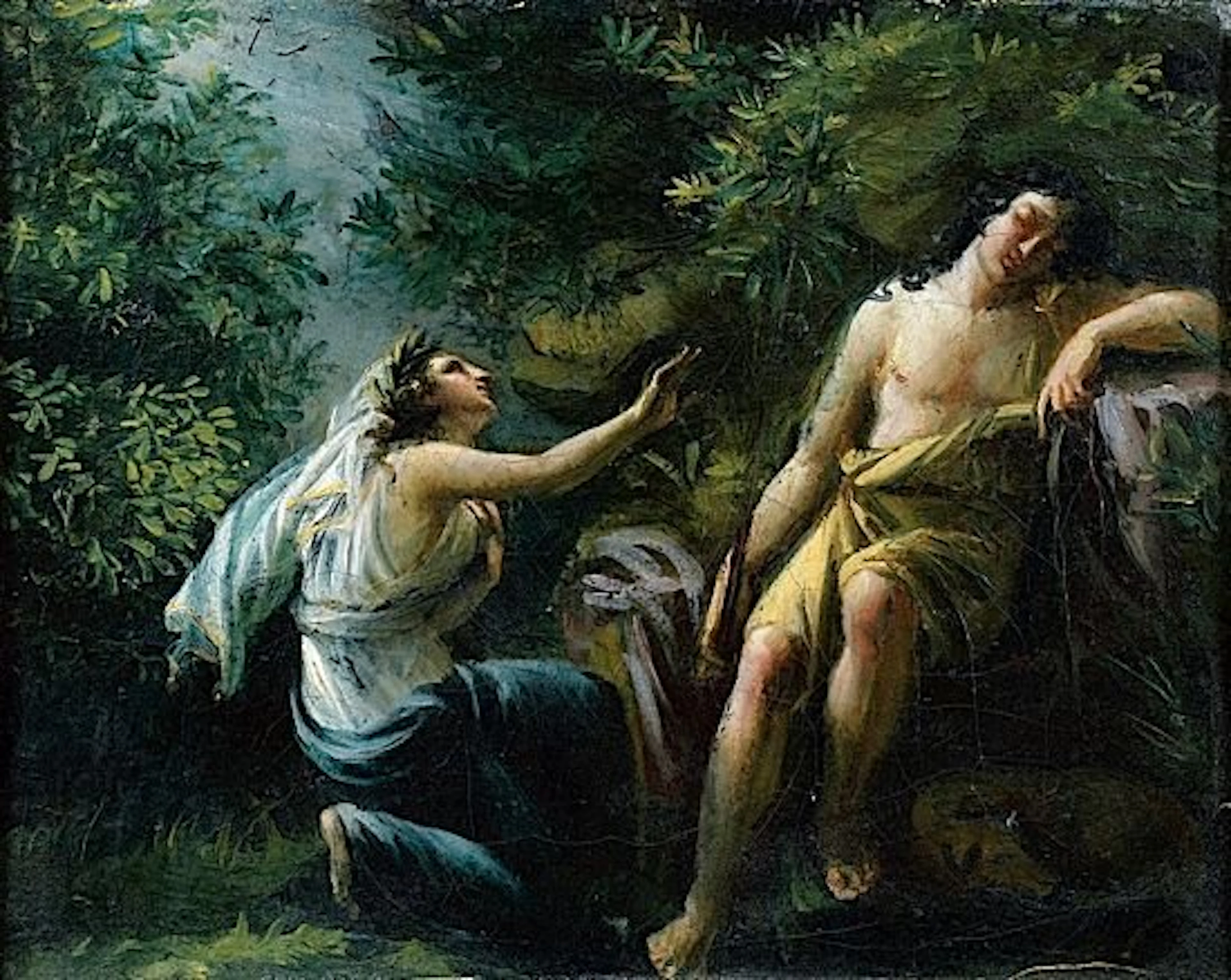 Attribué à Jérôme-Martin LANGLOIS Paris, 1779 - 1838 DIANE ET ENDYMION