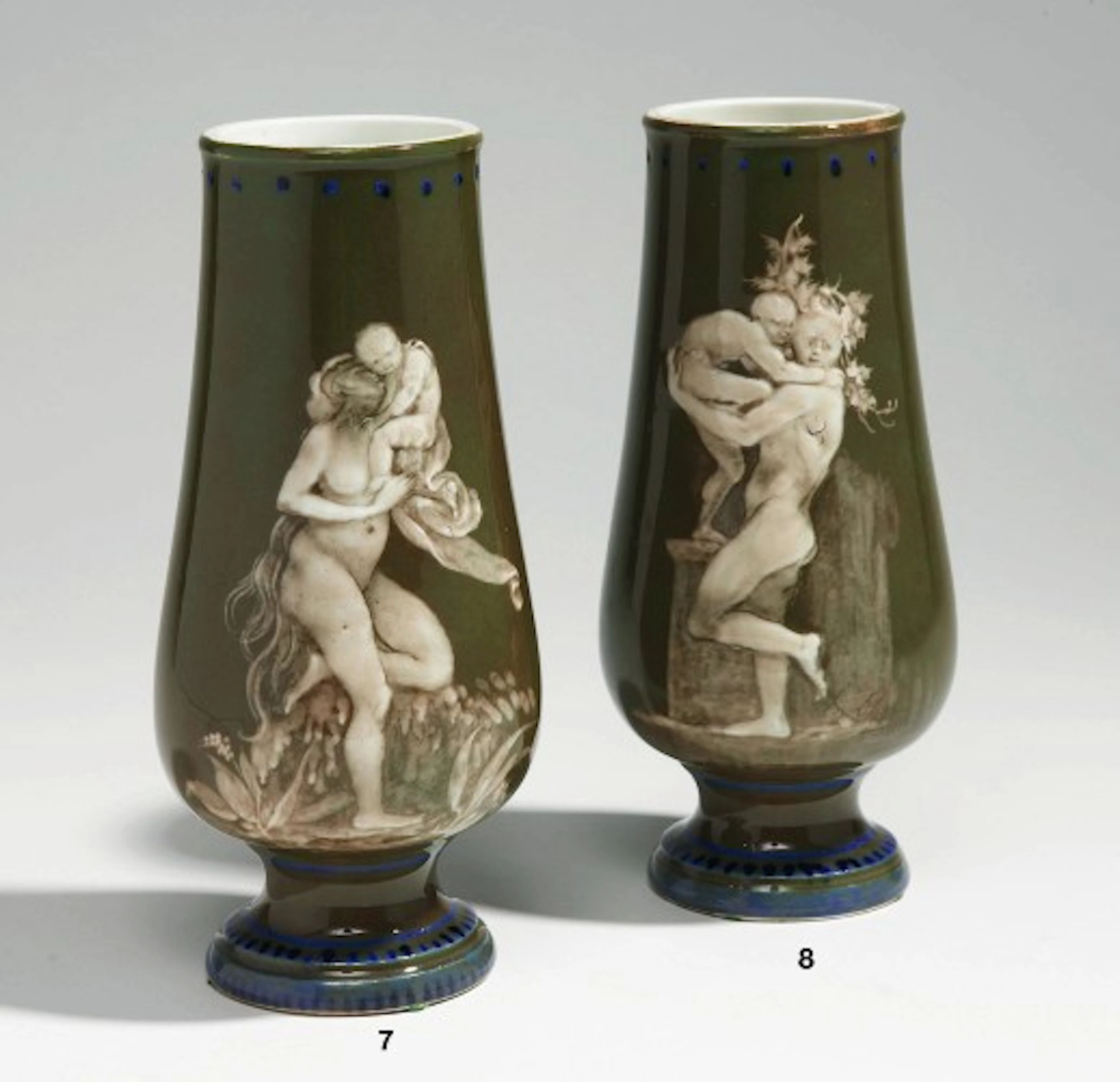 AUGUSTE RODIN & SEVRES (MANUFACTURE NATIONALE DE) (1840-1917) Faune et enfant