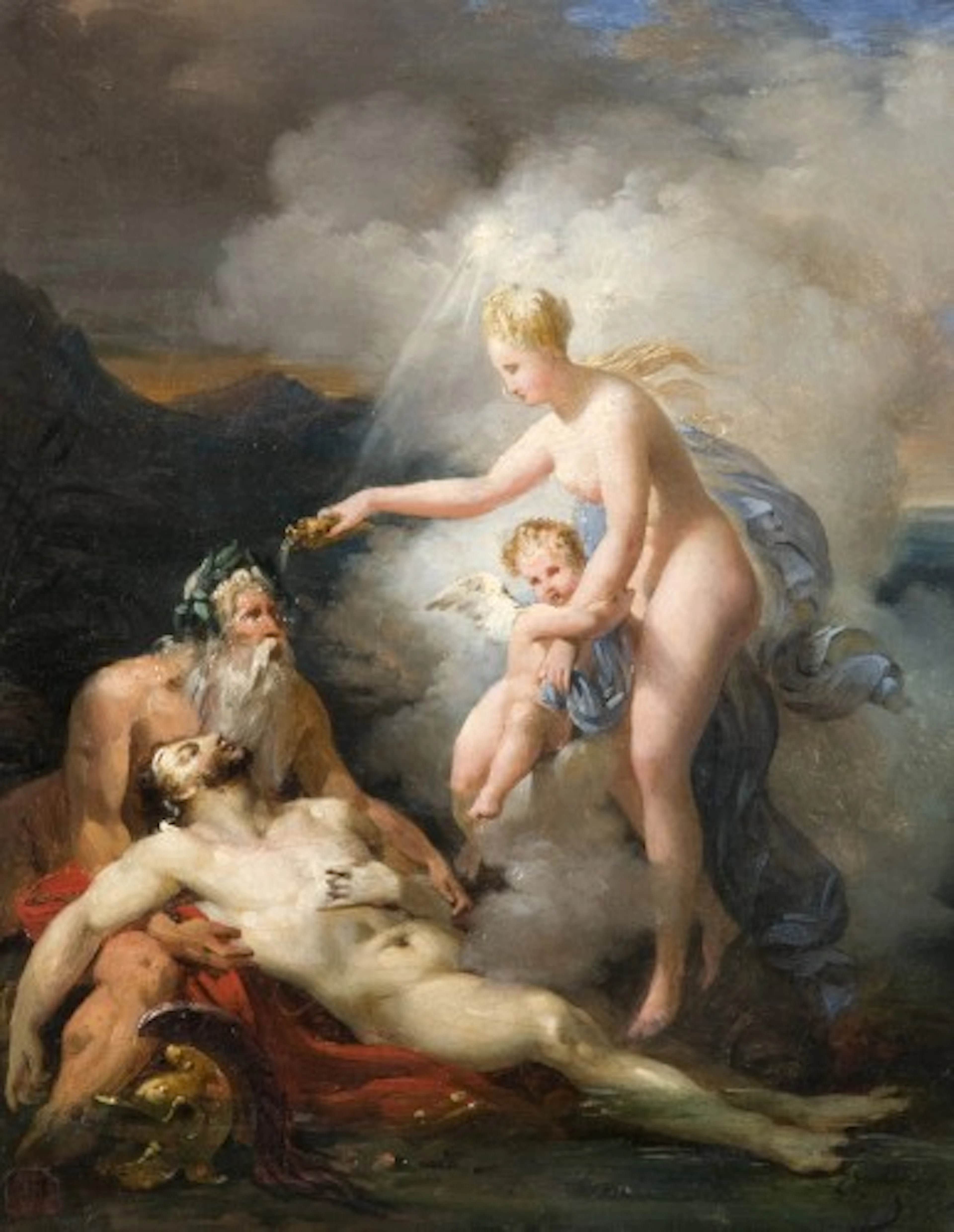 Merry-Joseph Blondel Paris, 1781 - 1853 Vénus protégeant le corps