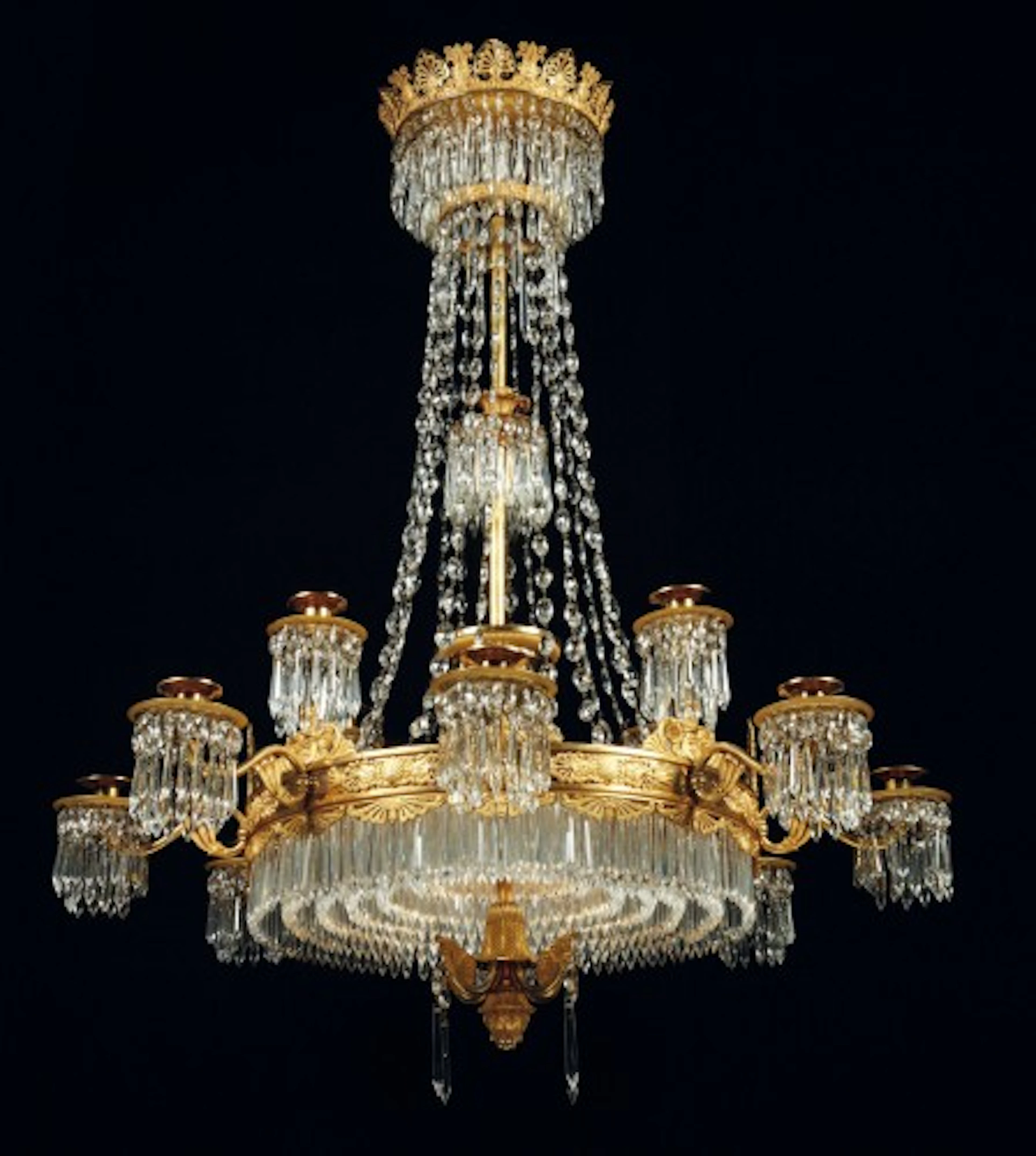 LUSTRE DEPOQUE NEO-CLASSIQUE, PREMIERE MOITIE DU XIXEME SIECLE PEUT-ÊTRE RUSSE