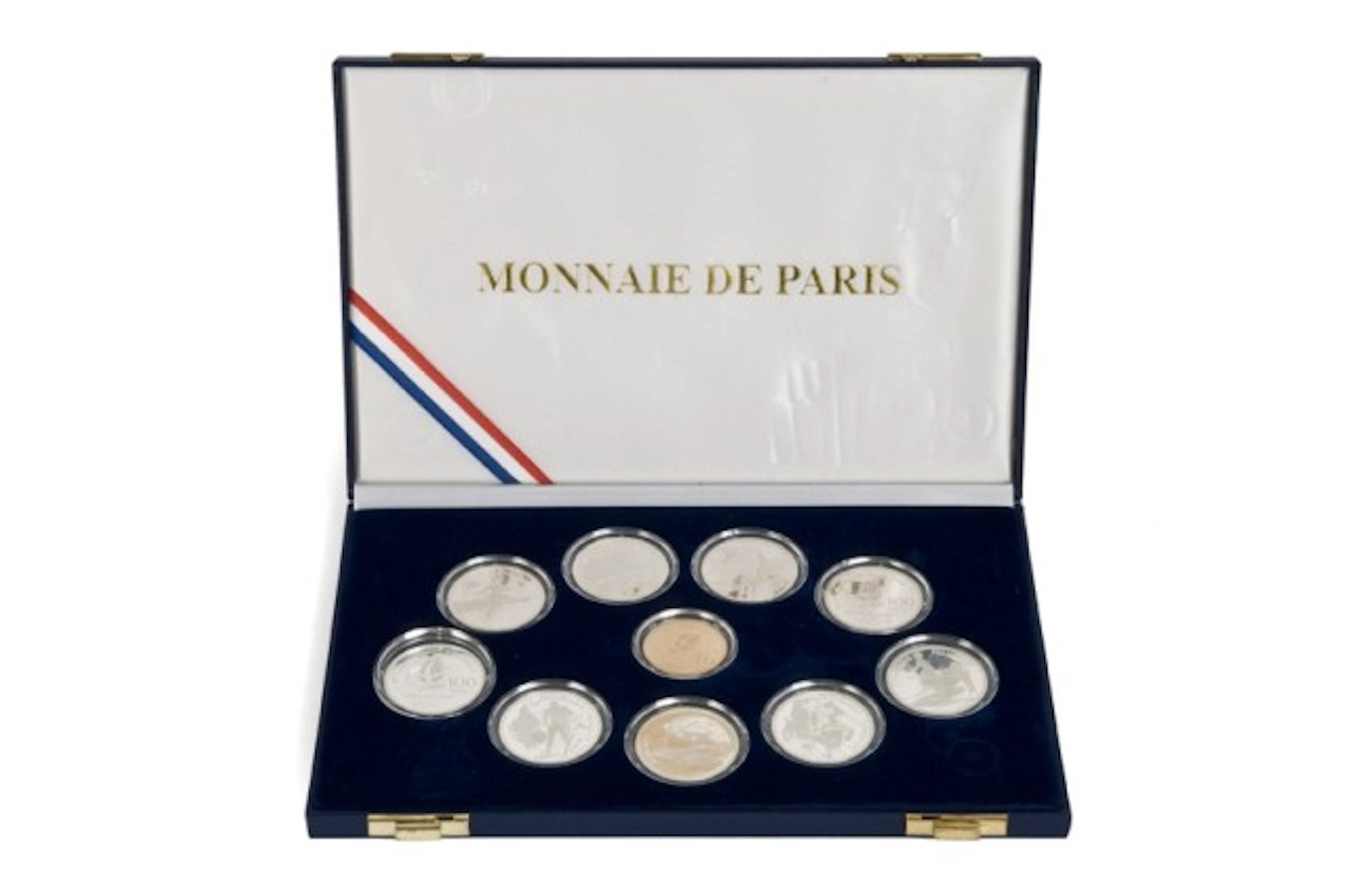 COFFRET MONNAIE DE PARIS Albertville 1992, contenant neuf pièces de