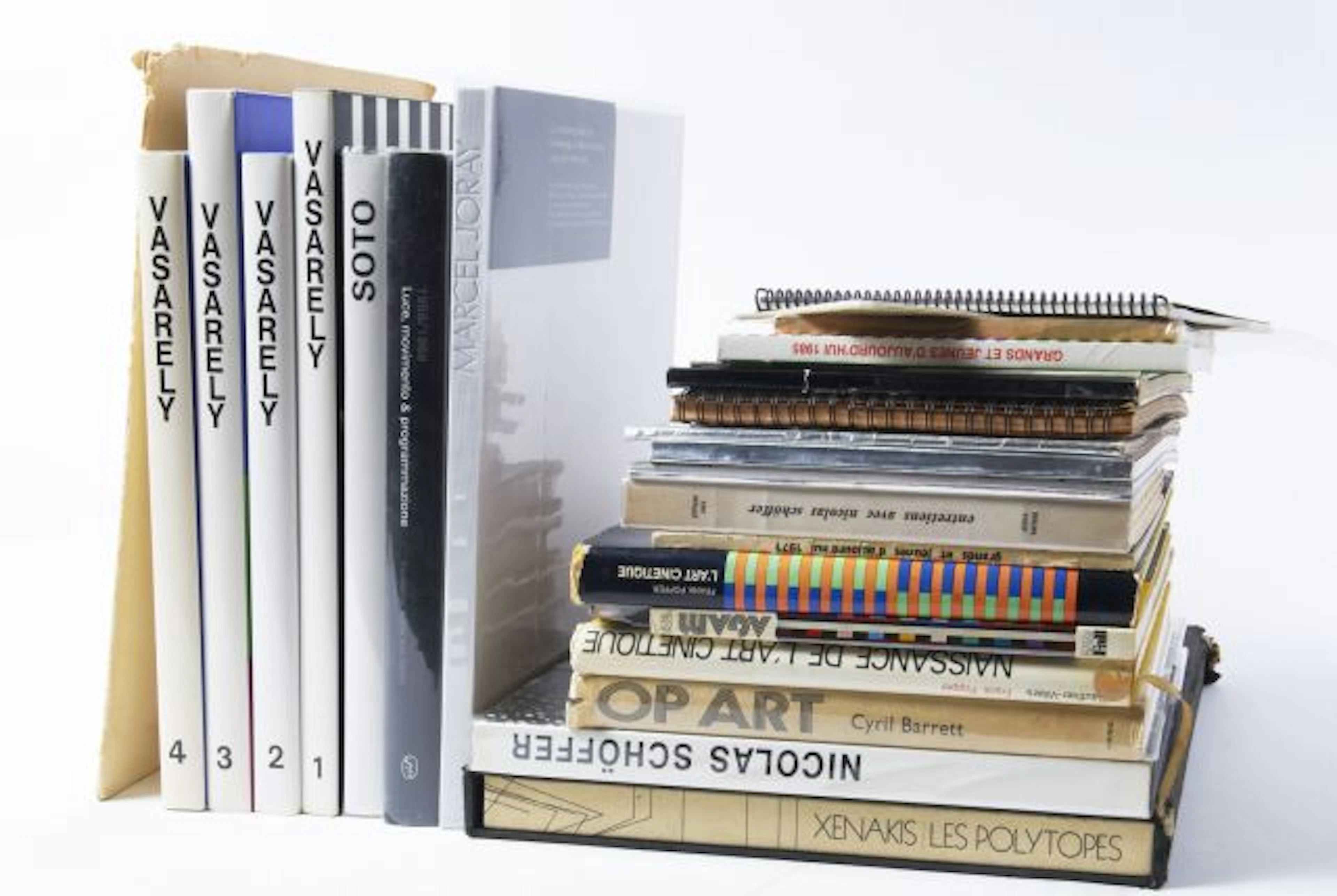 [CATALOGUES] ART CINETIQUE, OPTIQUE 25 catalogues - AGAM, Michel Ragon