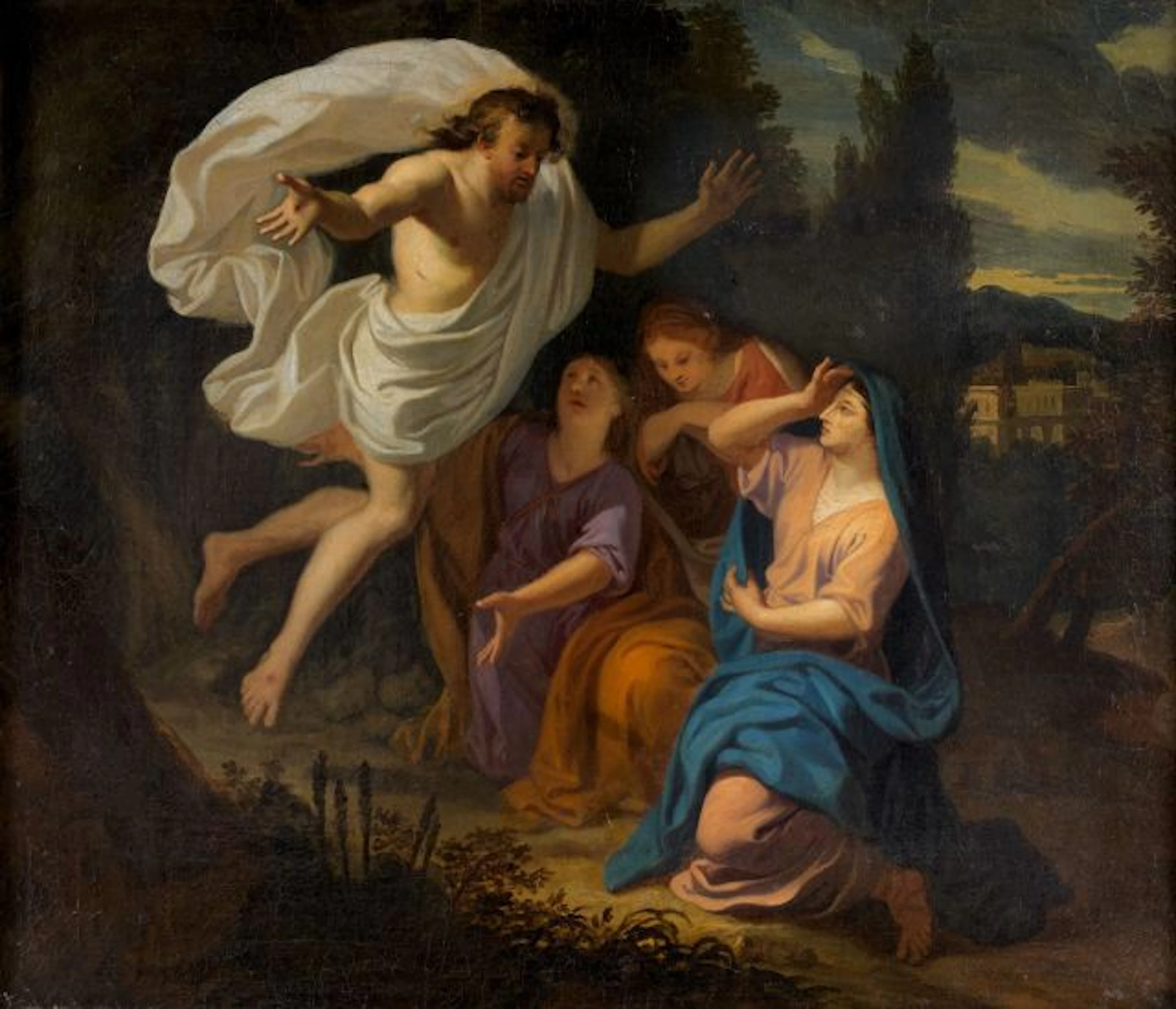 Claude-Guy Hallé Paris, 1652 - 1736 Le Christ apparaissant aux trois Marie
