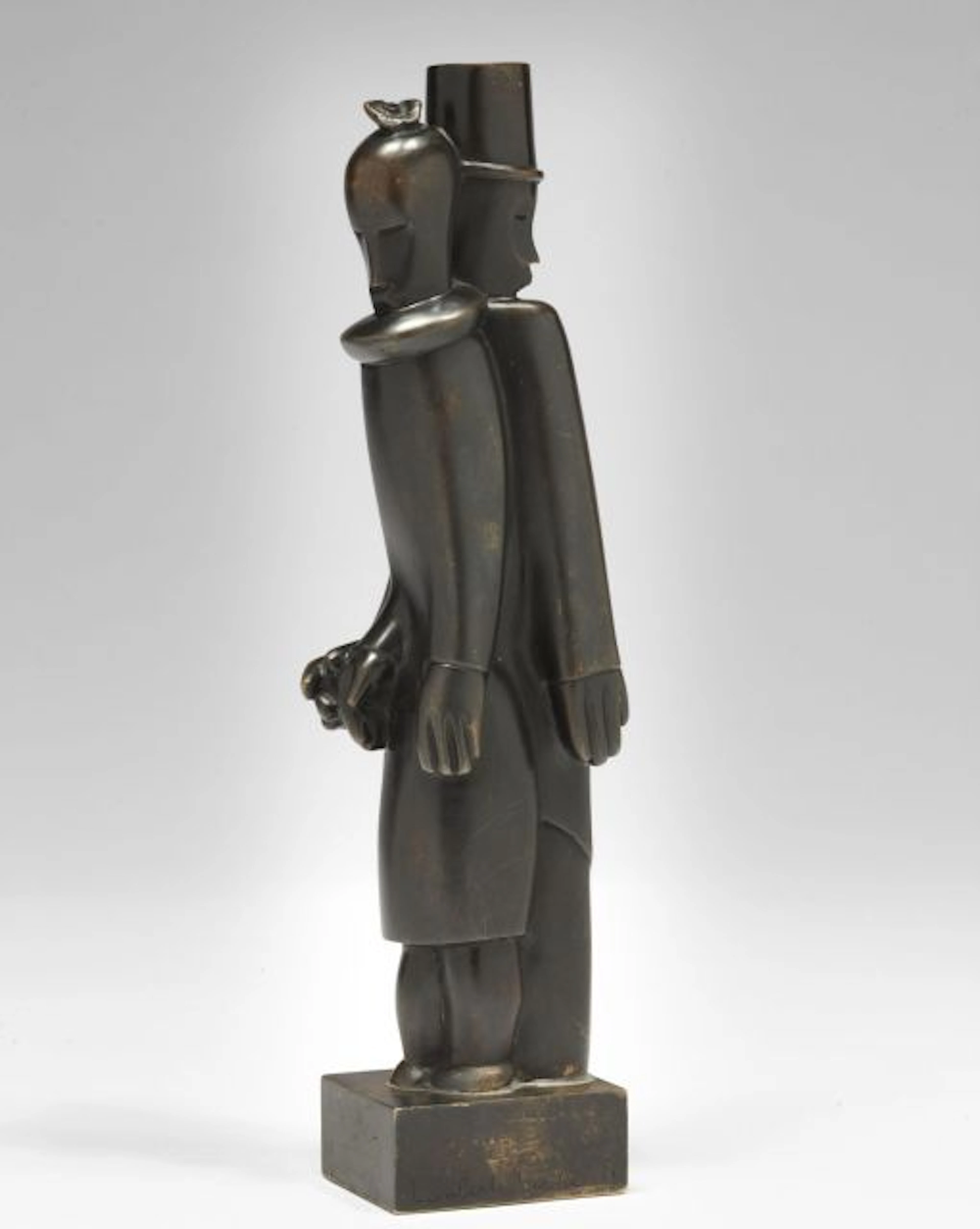 Jean LAMBERT-RUCKI (1888-1967) "COUPLE AU CHAPEAU GIBUS" - Circa 1923-1925