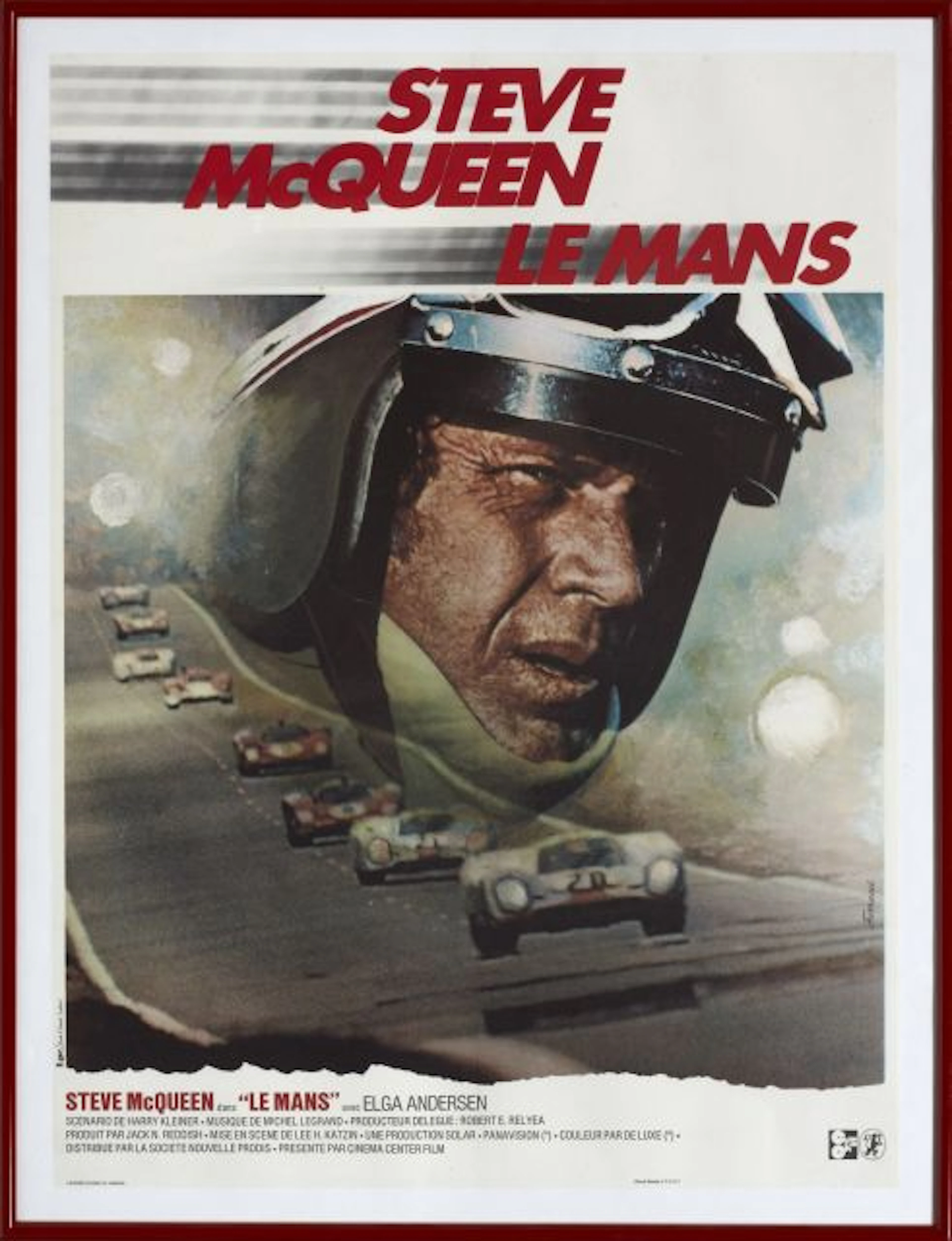 AFFICHE "LE MANS - STEVE MCQUEEN"