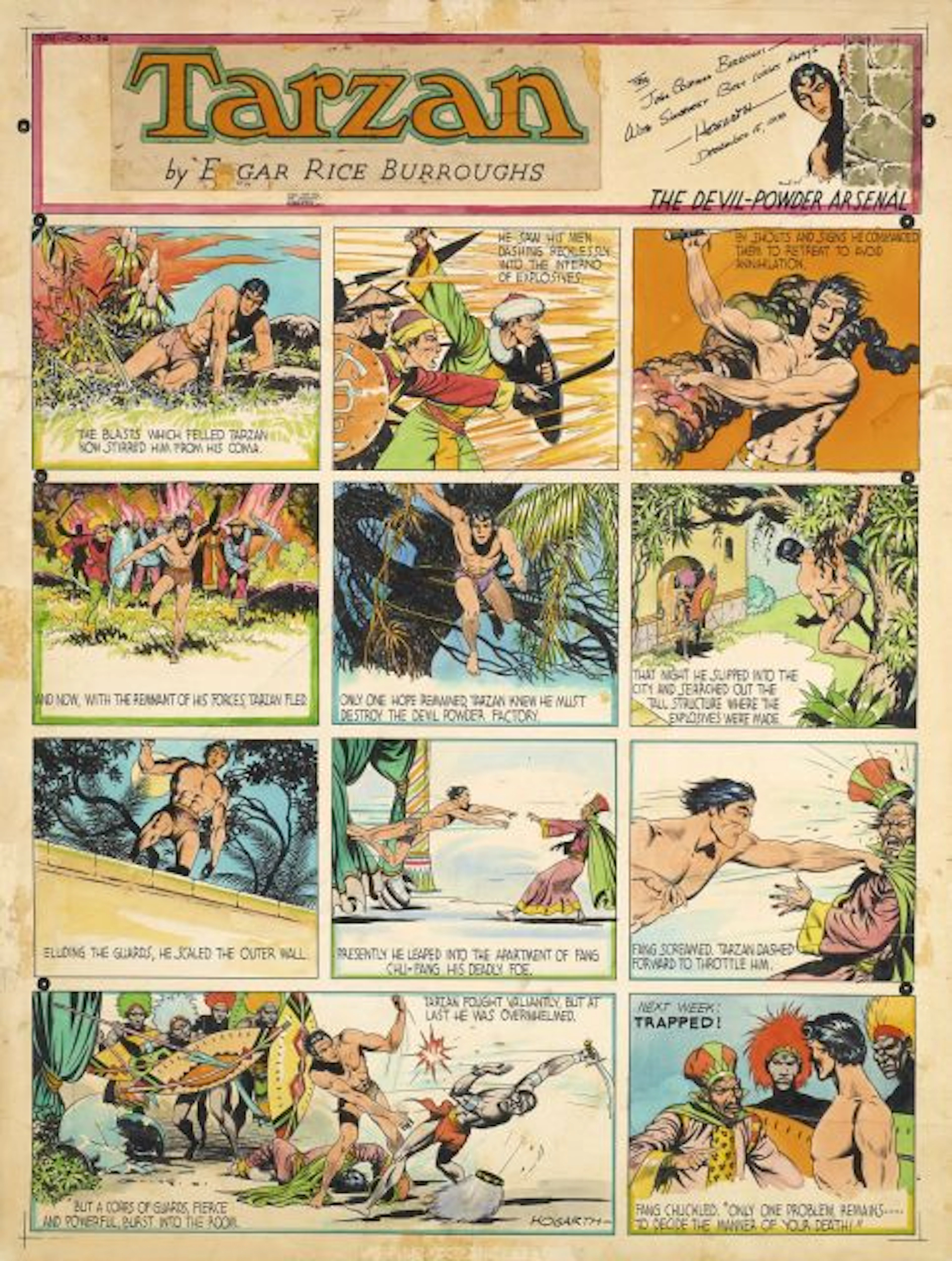 HOGARTH Burne (1911?1996)  TARZAN
