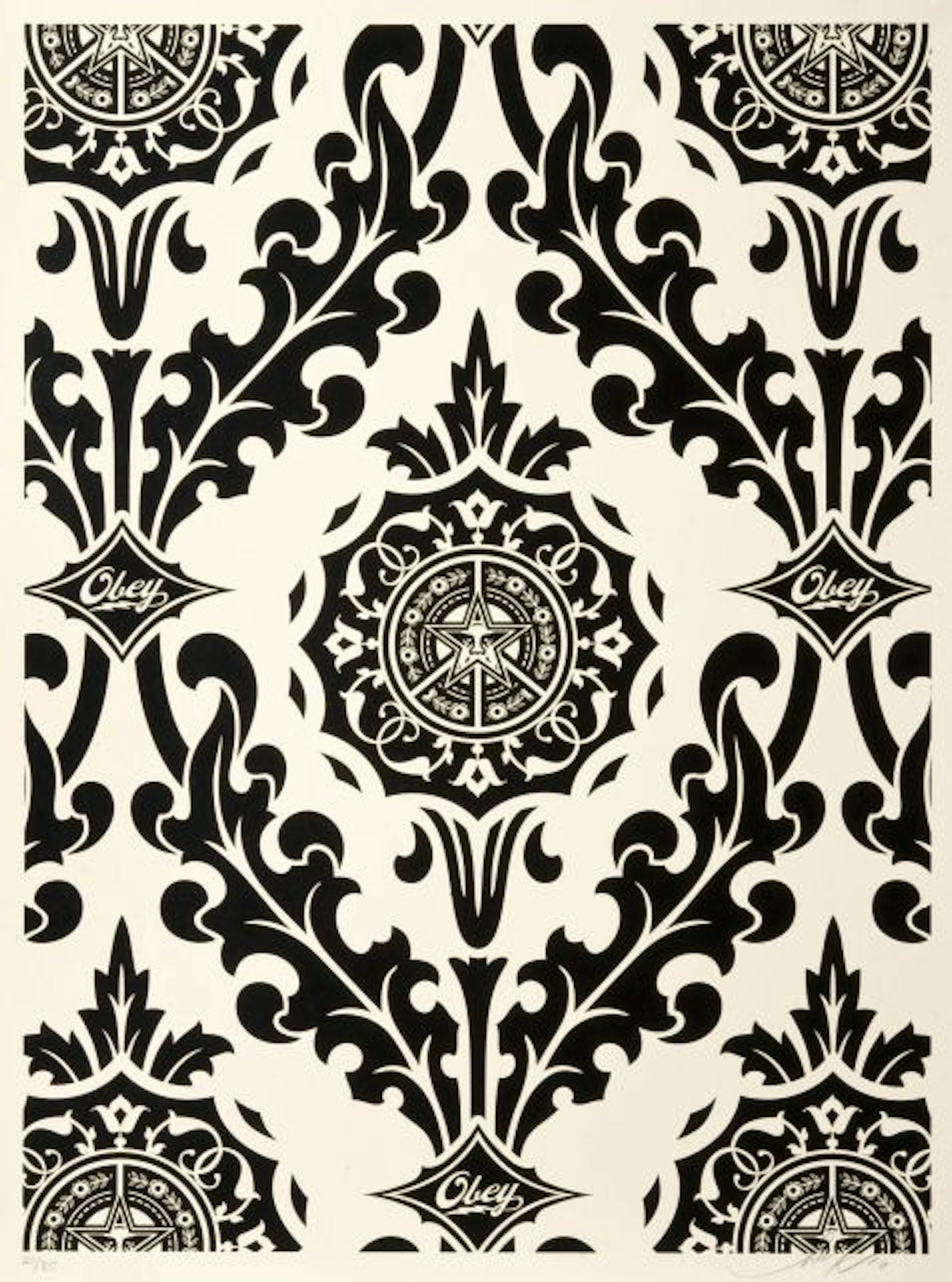 Shepard FAIREY (OBEY GIANT) (né en 1970) PARLOR PATTERN, 2010