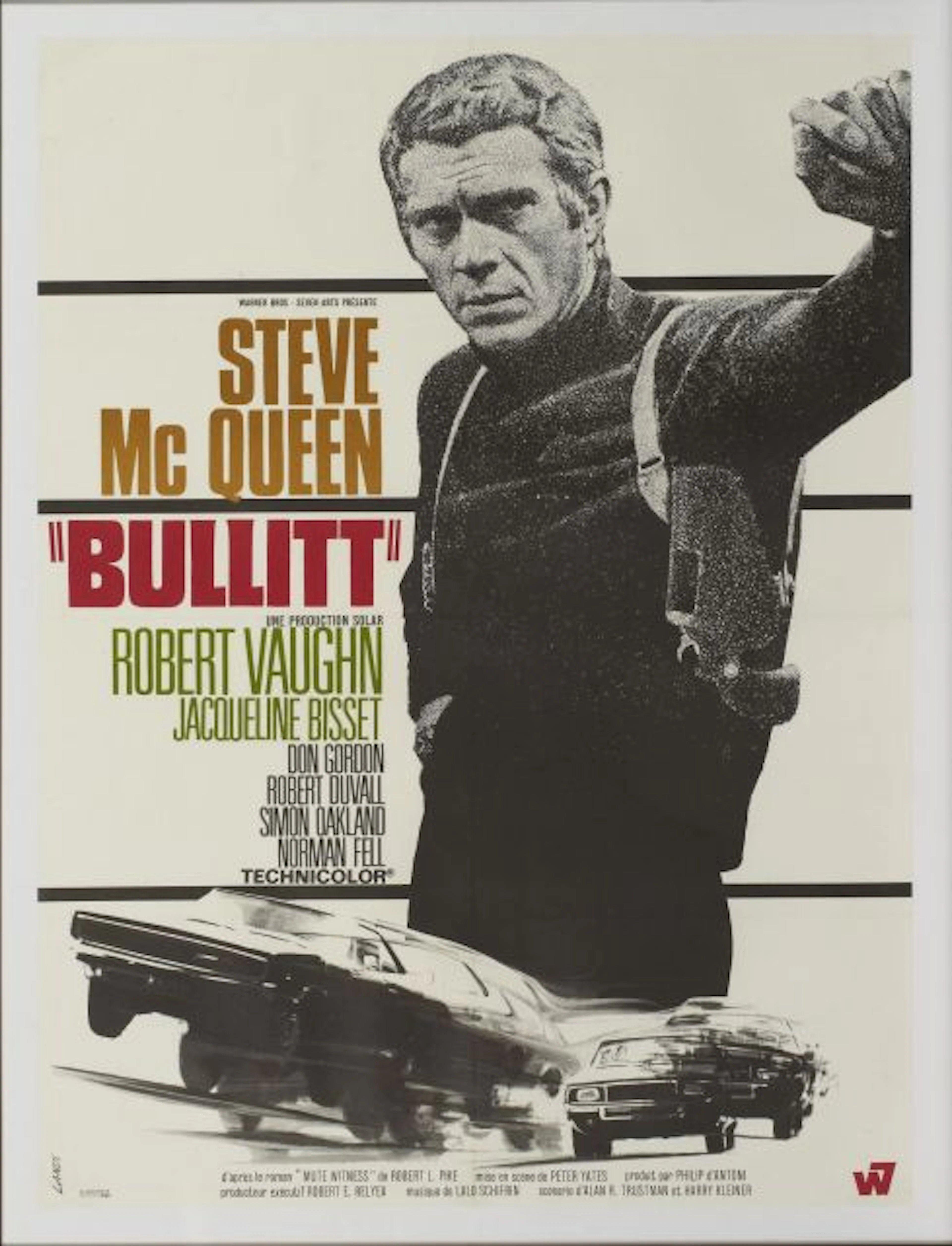 Affiche Bullit - Steve Mc Queen