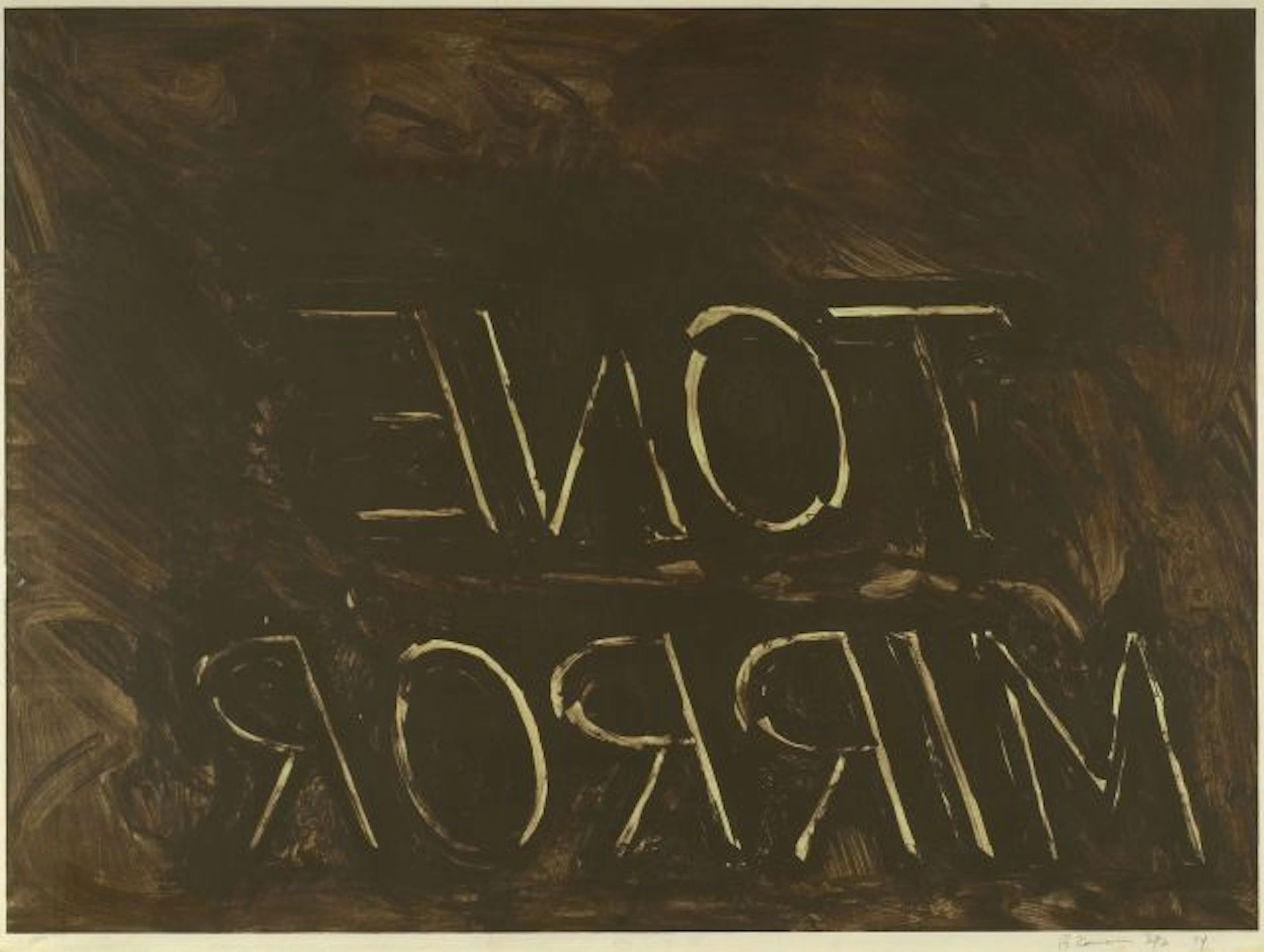 Bruce NAUMAN (Né en 1941) TONE MIRROR, 1974