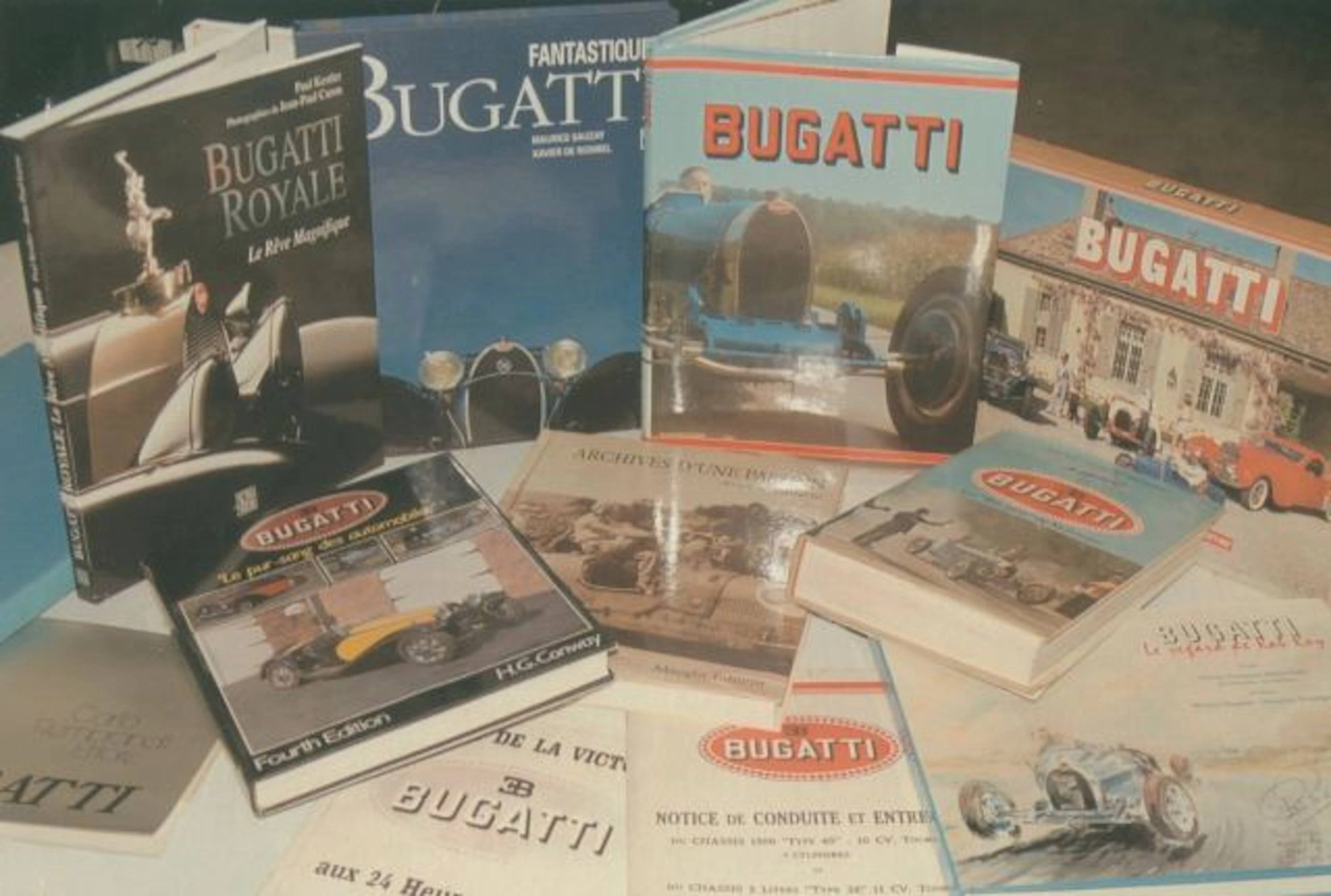 Bugatti, livres Collection André Lecoq