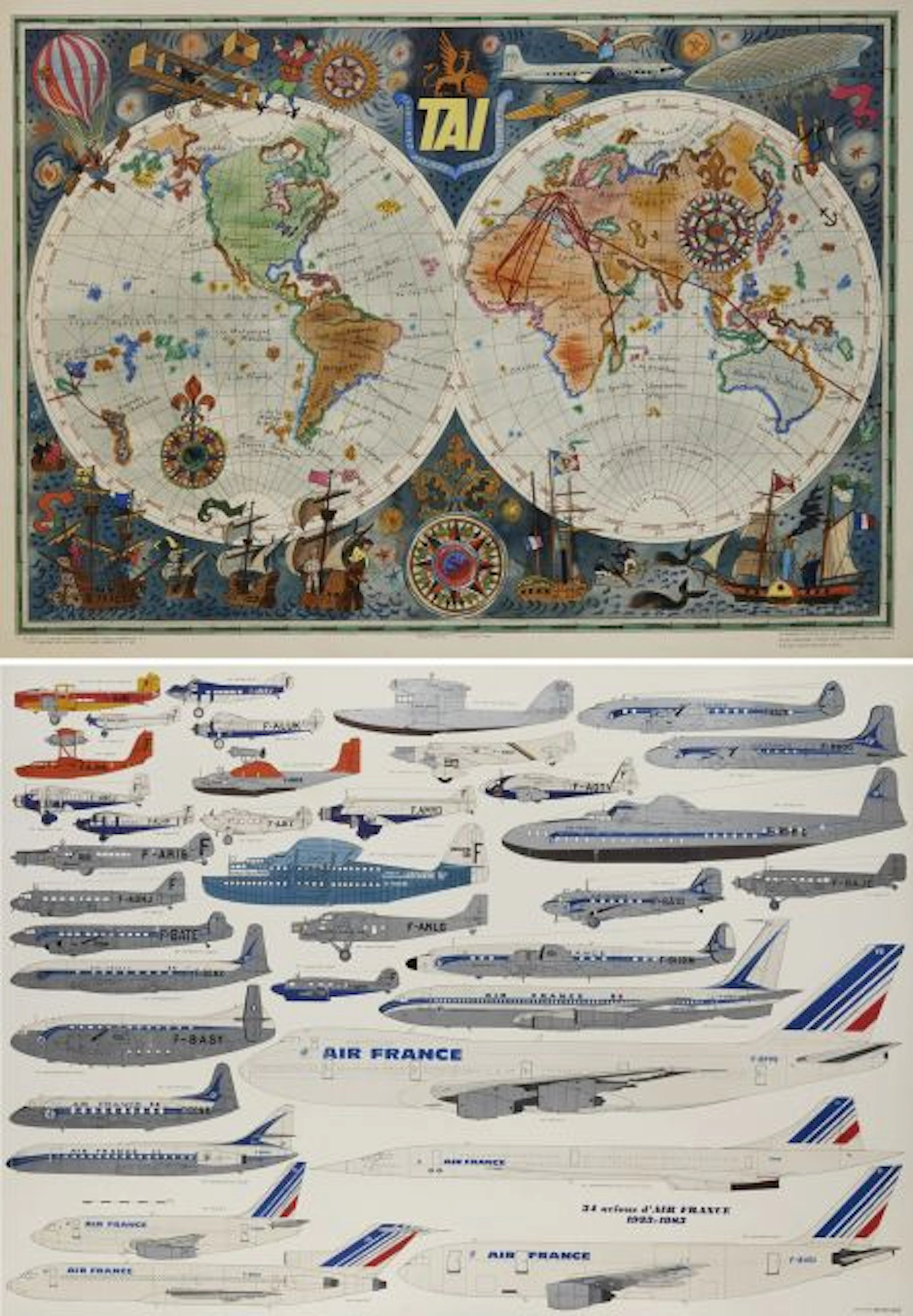 AIR FRANCE Deux affiches