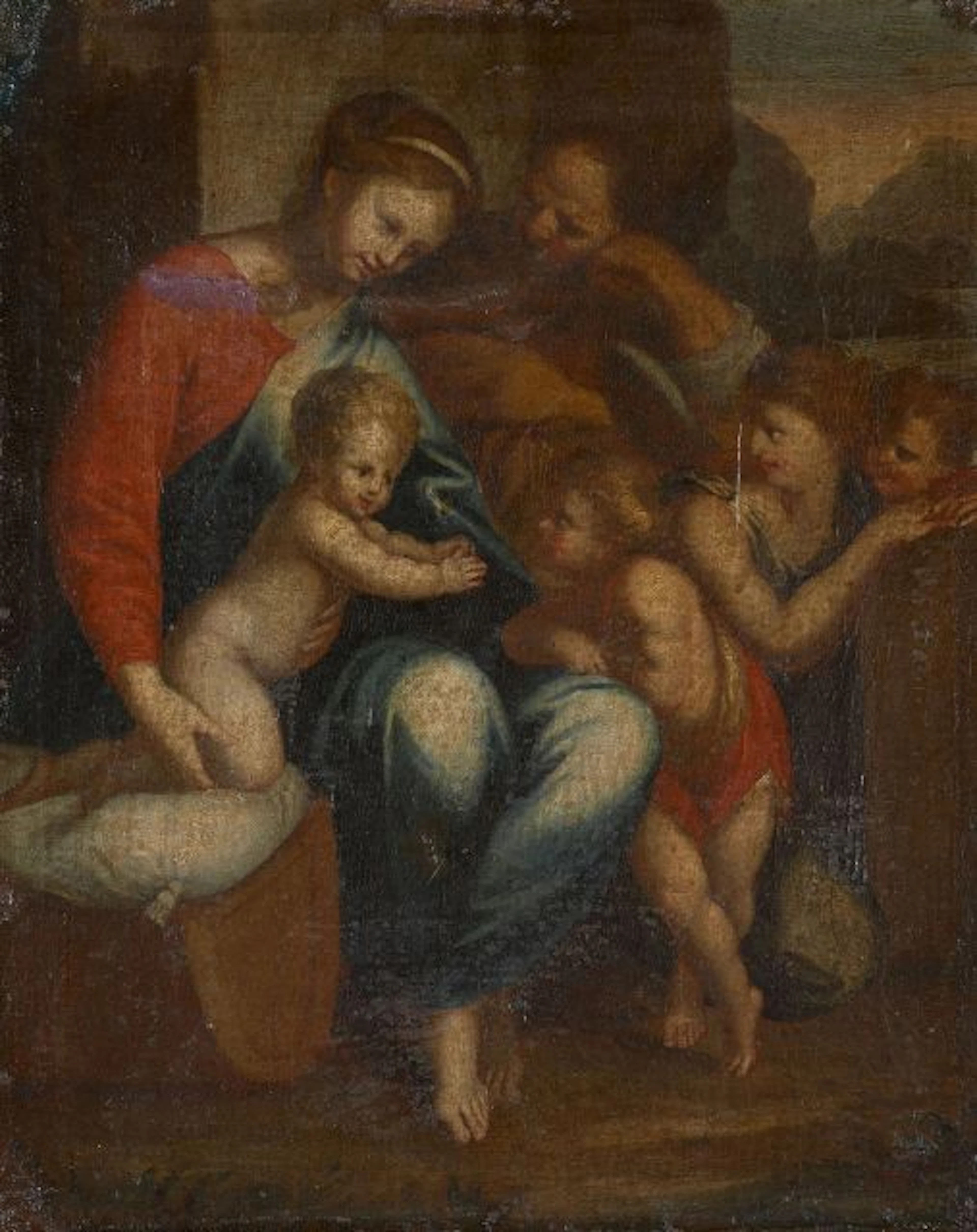 Ecole française du XVIIe siècle D'après Lubin Baugin La Sainte Famille