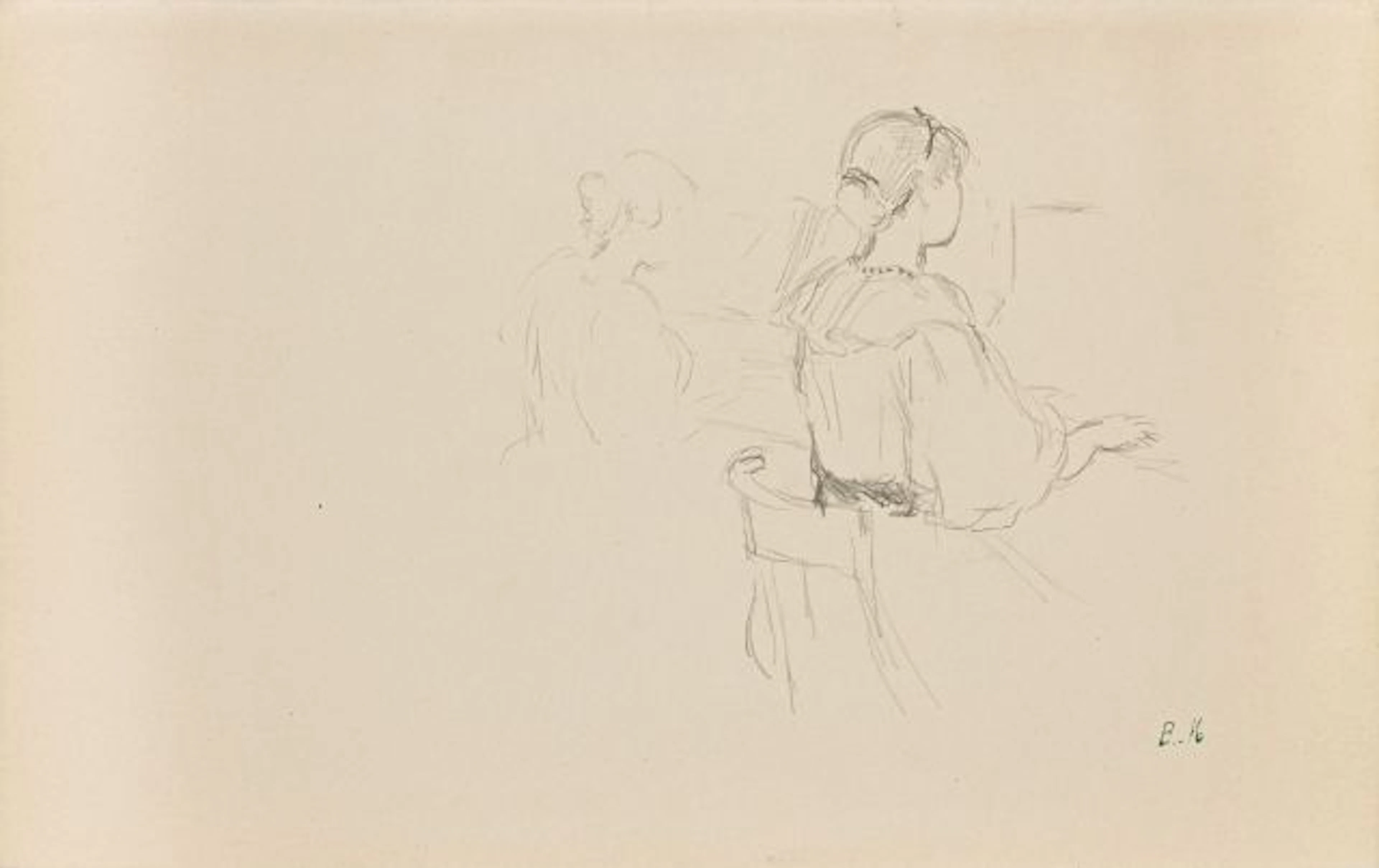 Berthe Morisot Bourges, 1841 - Paris, 1895 Jeune fille au piano
