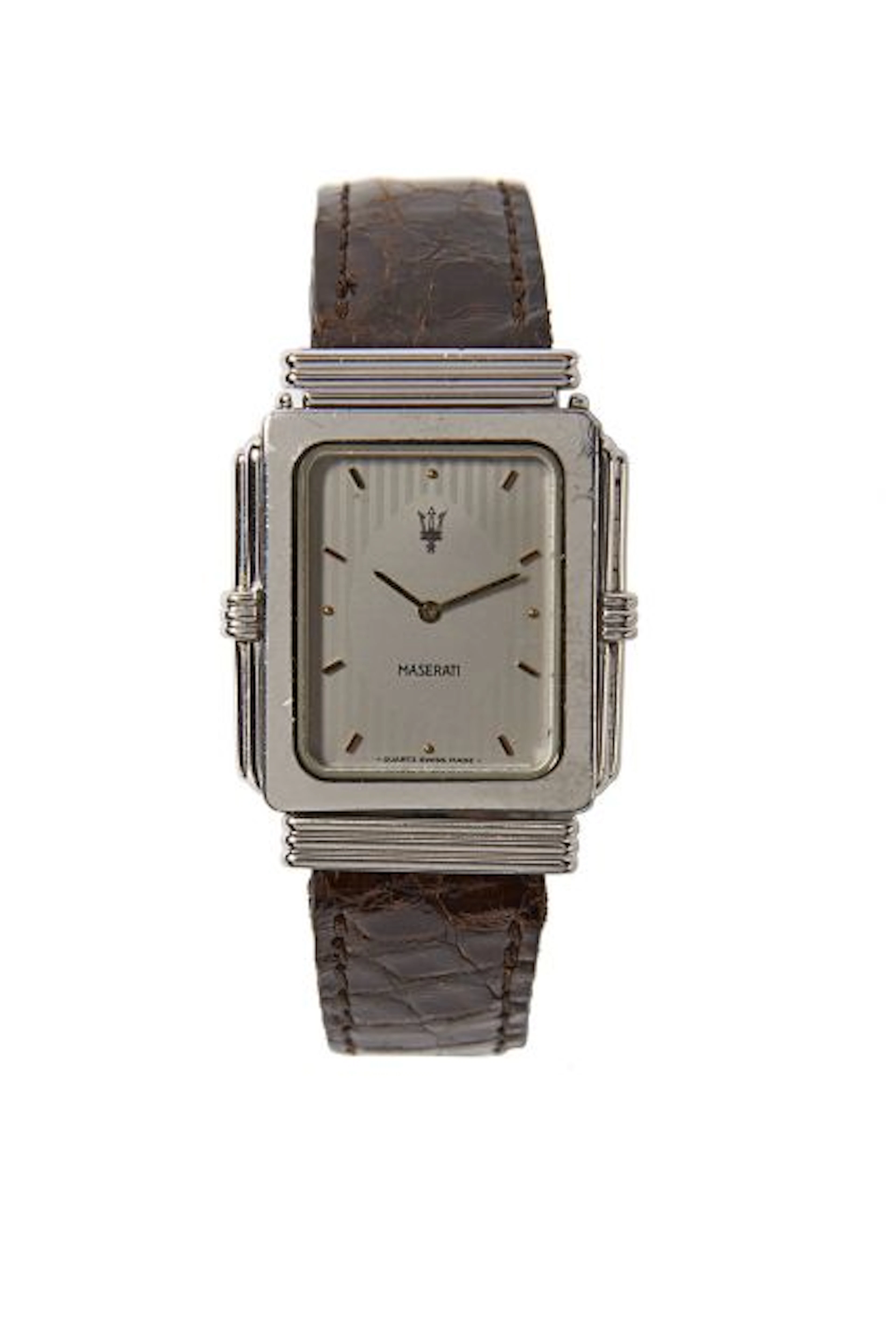 MASERATI Vers 1980 Originale montre réversible en acier