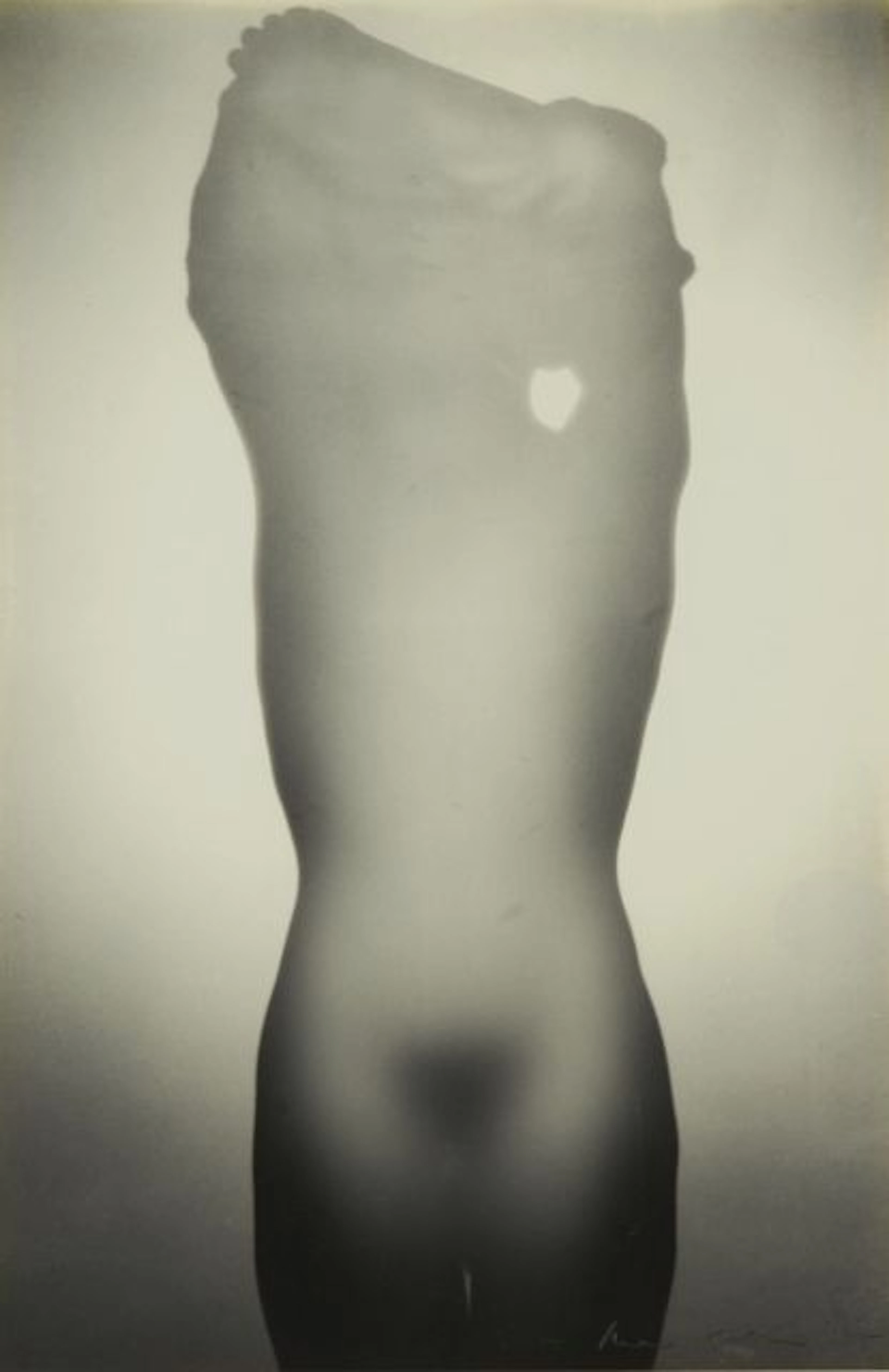 Max DUPAIN (1911-1992) NUDE SILHOUETTE THROUGH FROSTED GLASS - 1937