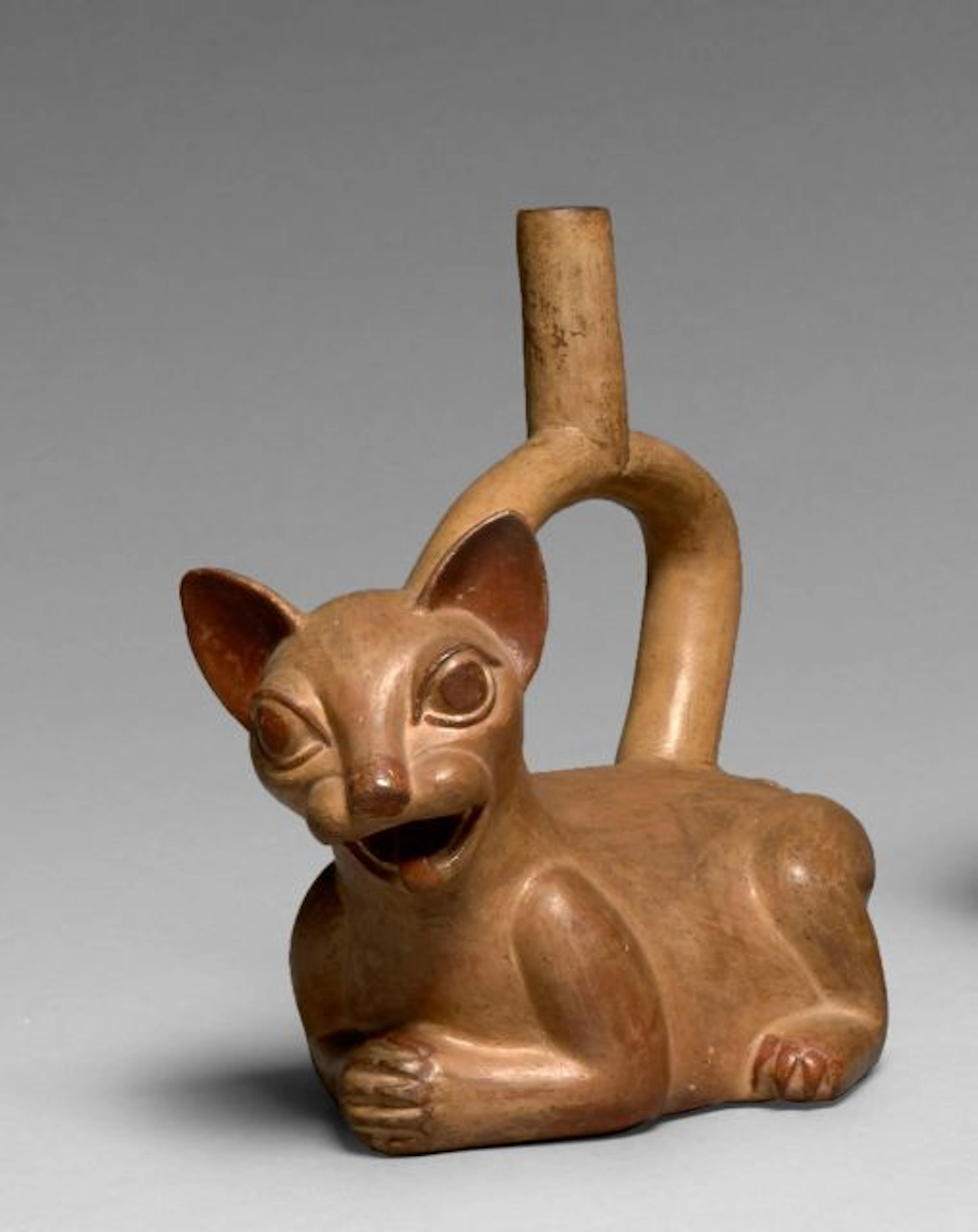 VASE-FÉLIN Culture Mochica, Nord du Pérou Intermédiaire ancien, Phase