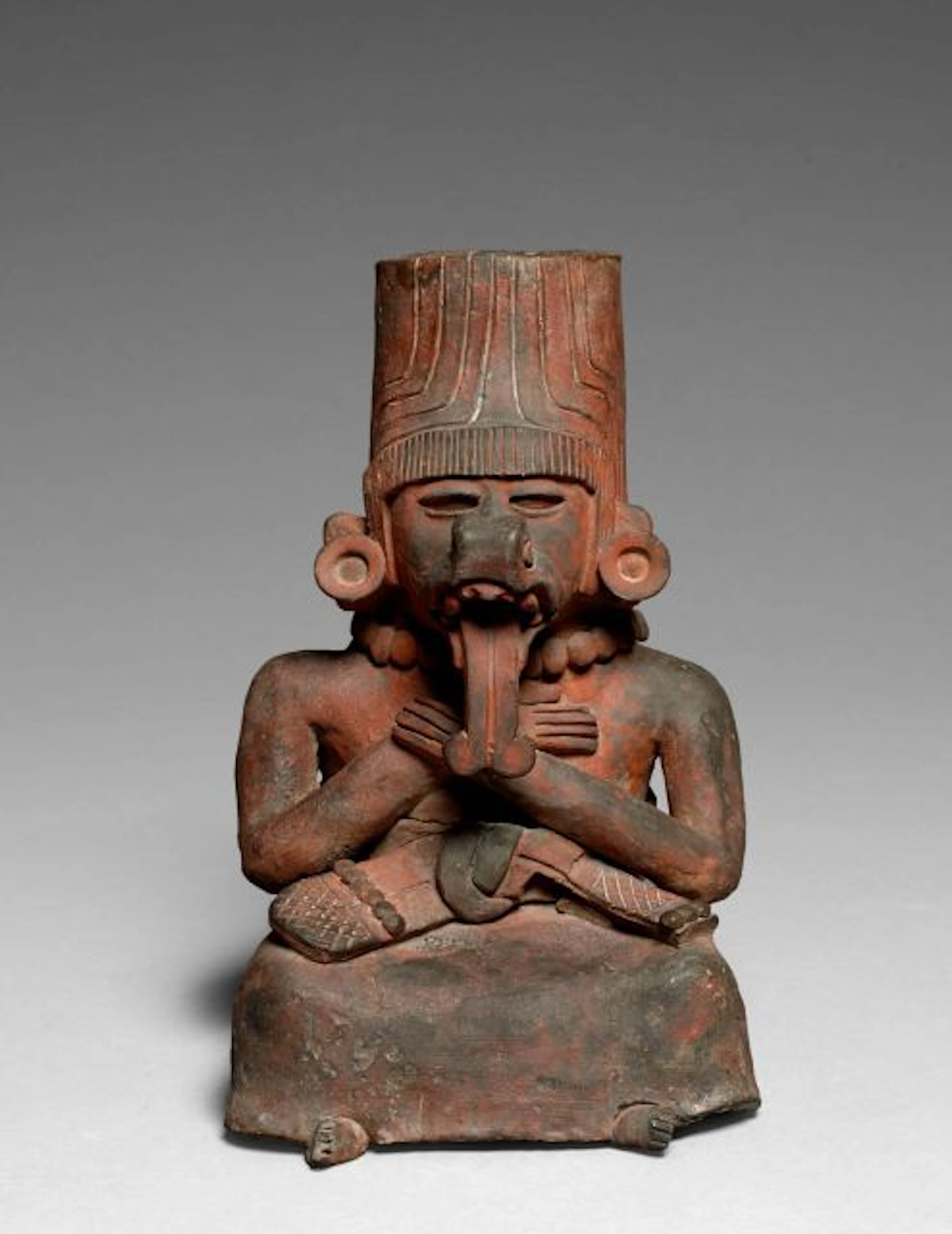 URNE FUNÉRAIRE ANTHROPOMORPHE Culture Zapotèque, Mexique Période Monte