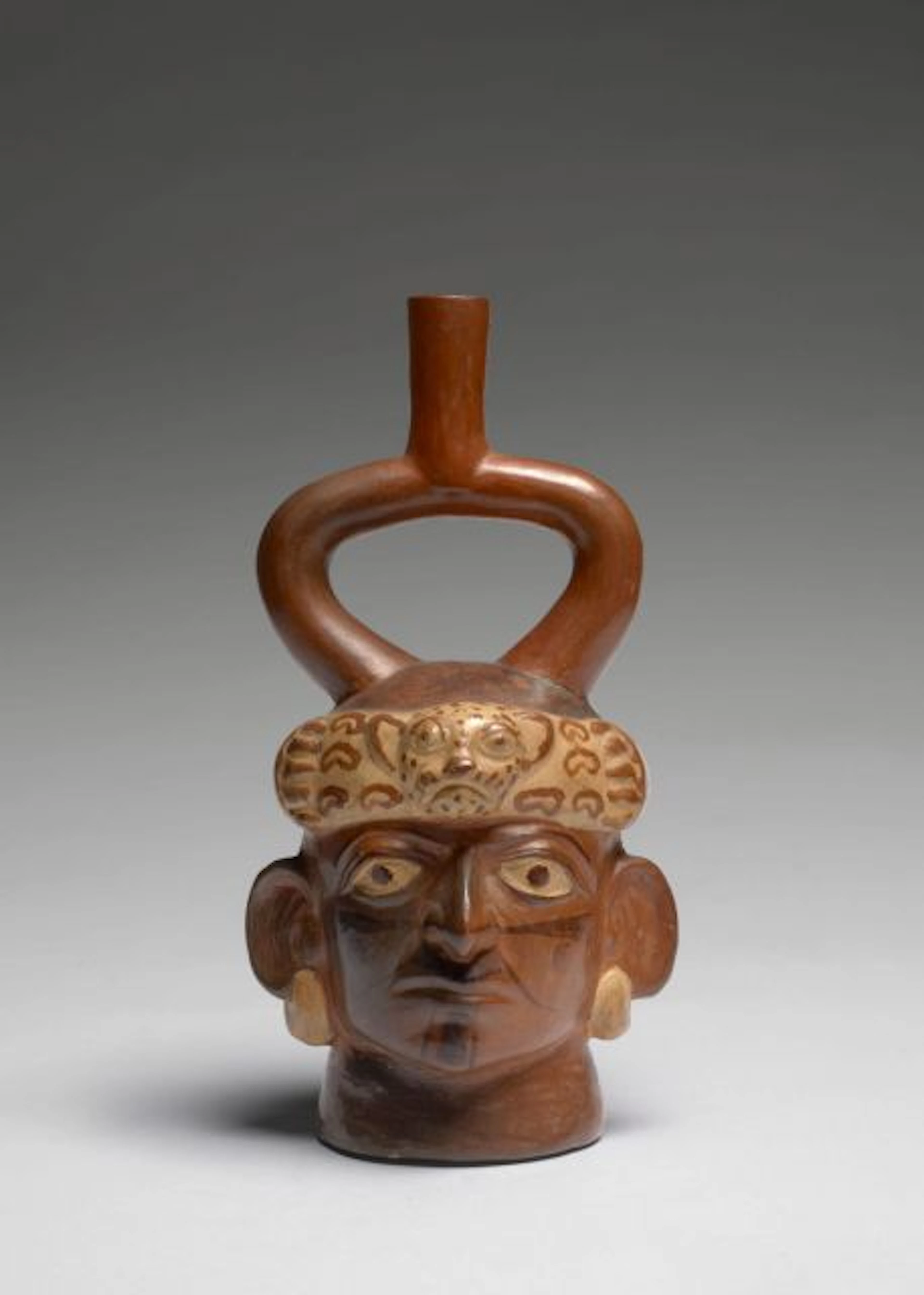 VASE-PORTRAIT Culture Mochica, nord du Pérou Intermédiaire ancien