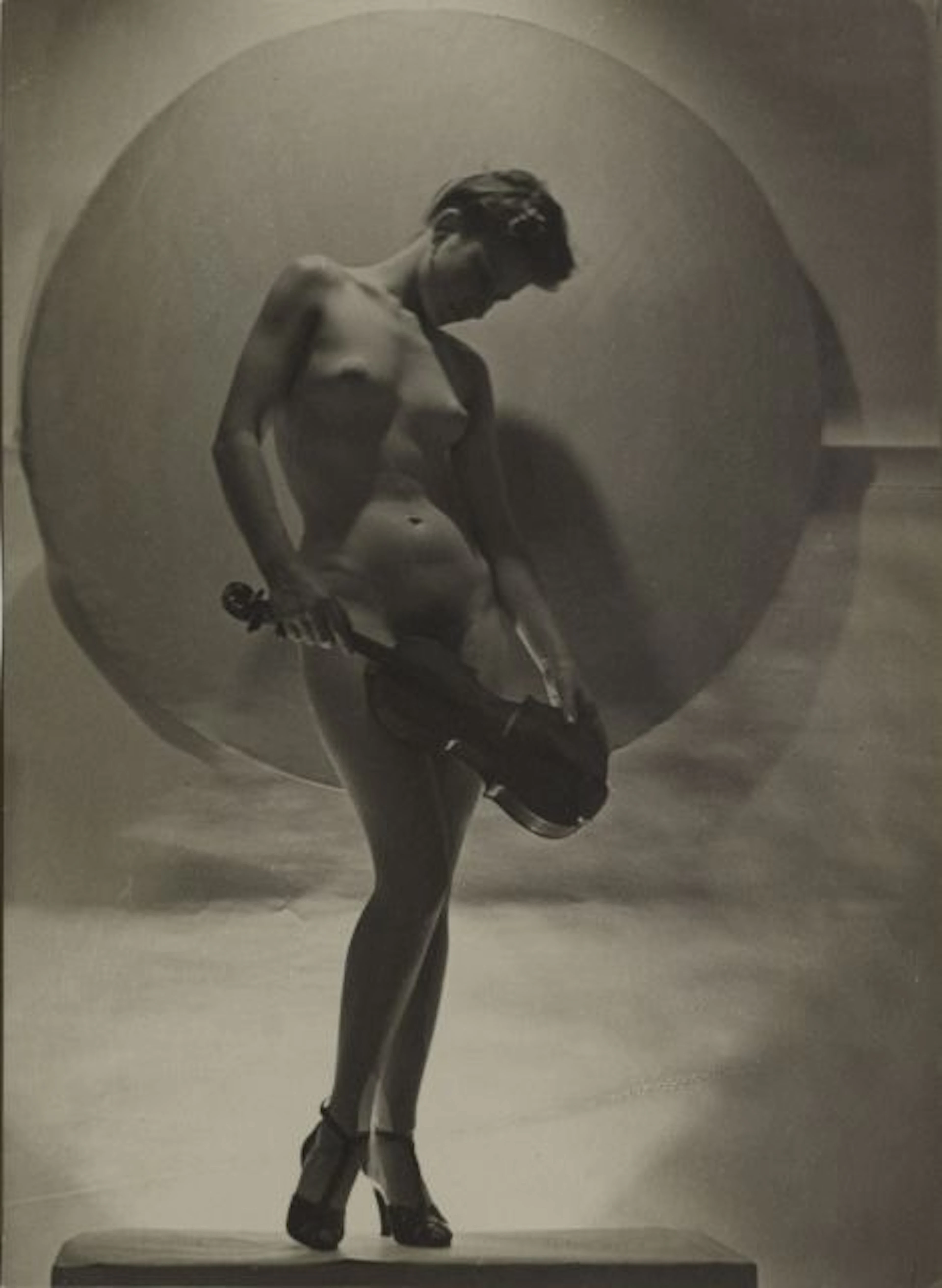 Imre VANGA actif 1920-1930 NU FÉMININ AU VIOLON - VERS 1920