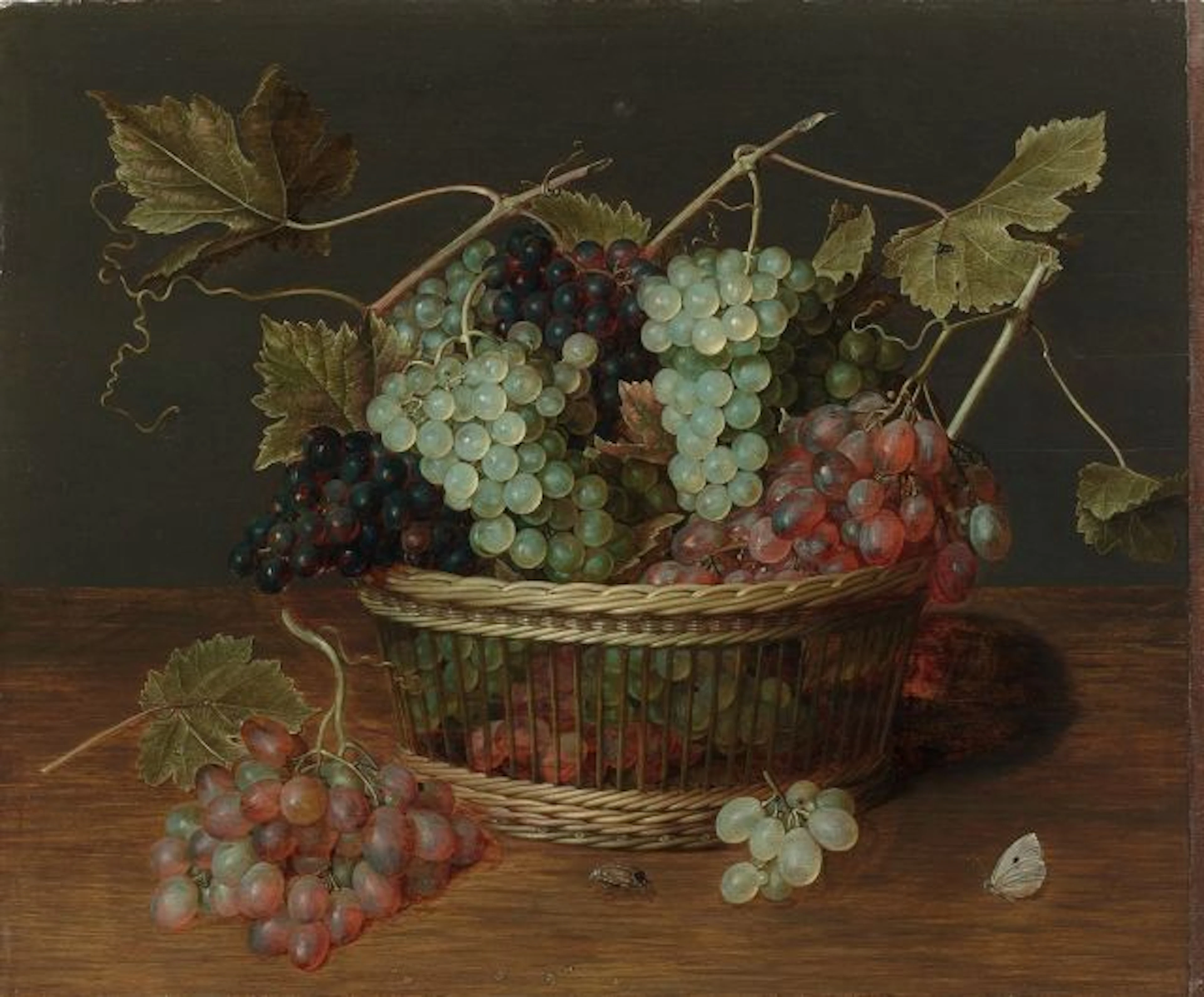 Isaac Soreau Francfort-sur-le-Main, 1604 - 1644 Corbeille de raisins