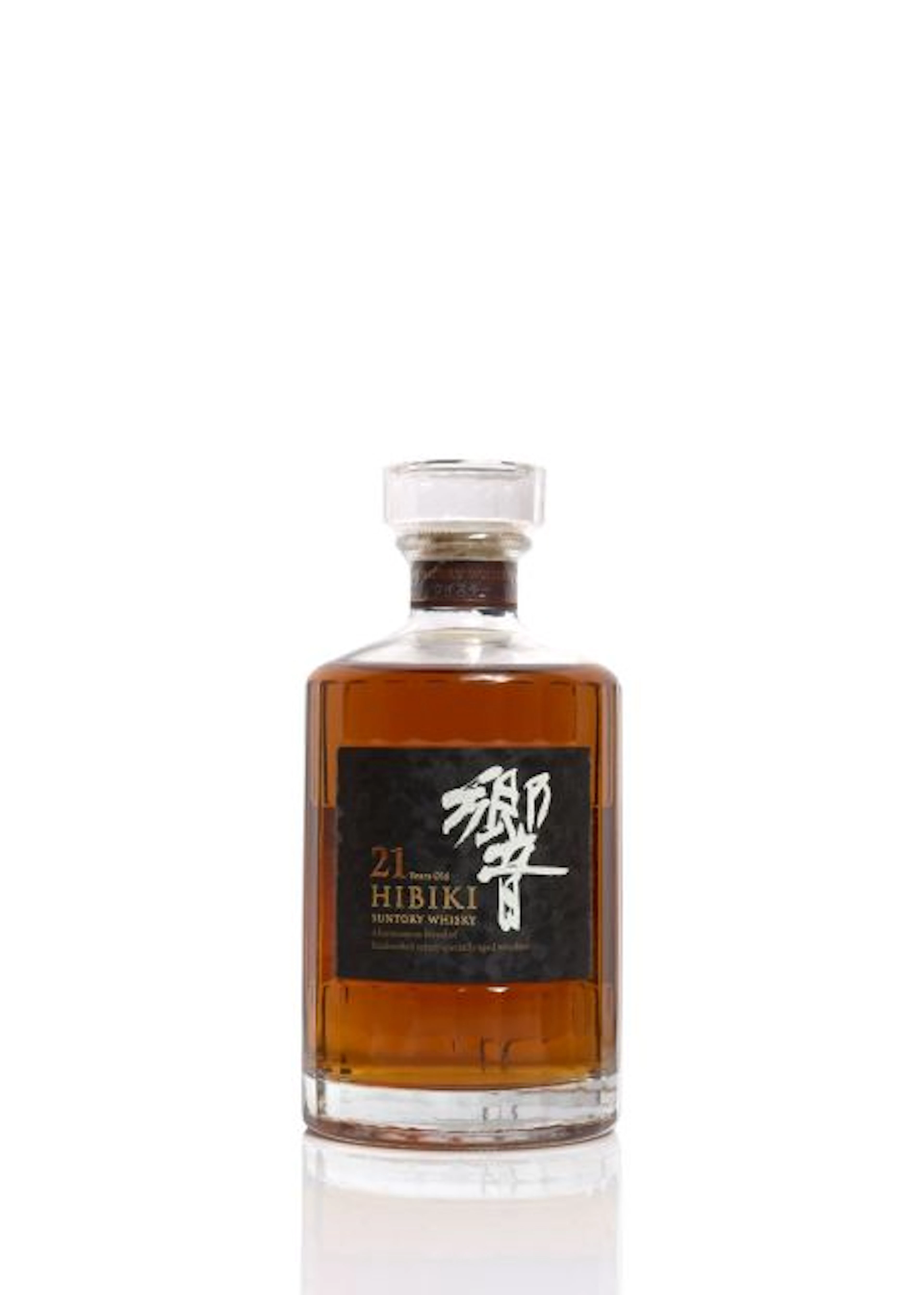 1 carafe WHISKY HIBIKY - JAPON 21 ans d'âge. Suntory - Blend (43°