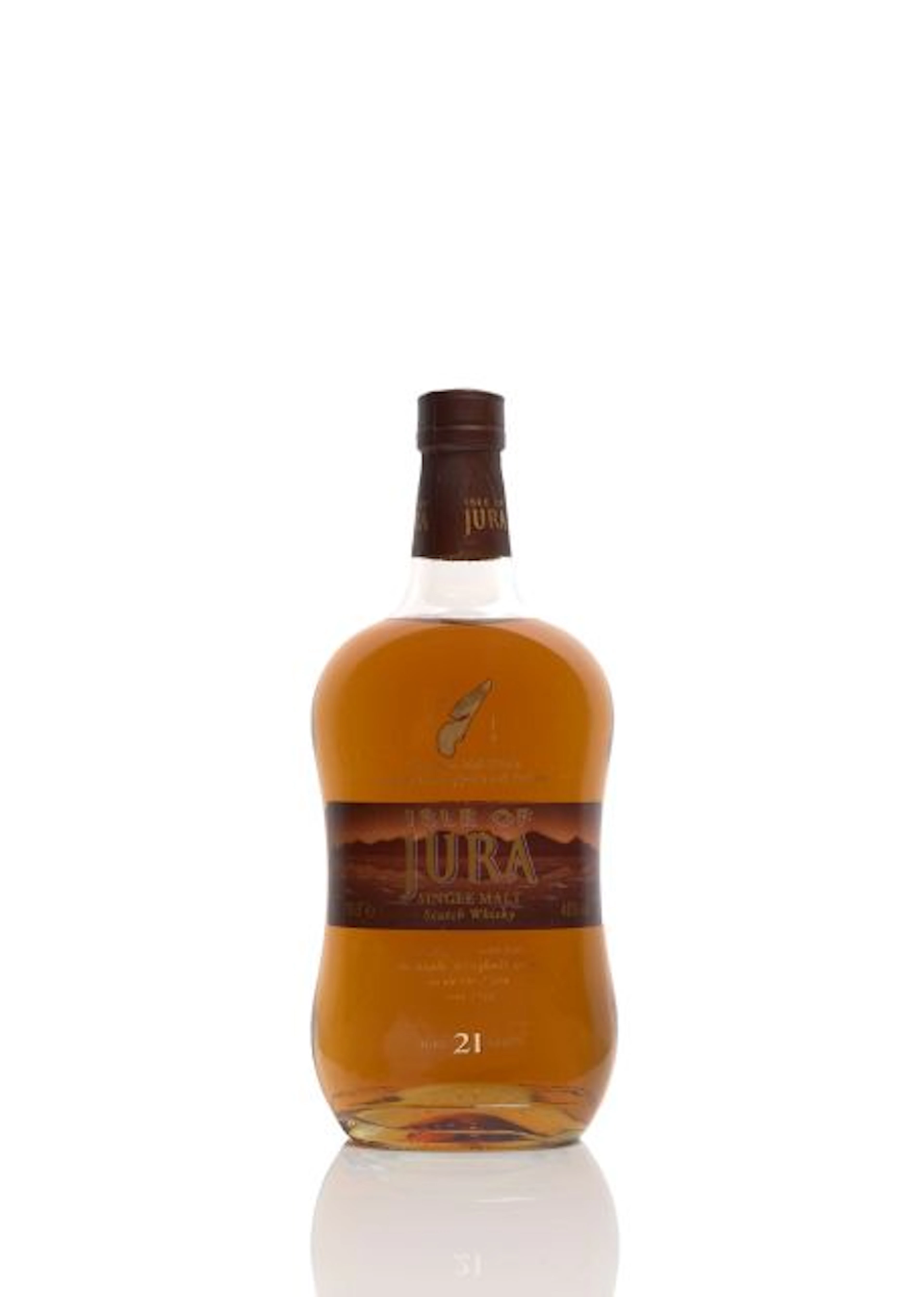 1 bouteille WHISKY ISLE OF JURA 21 ans d'âge. Single Malt Scotch Whisky