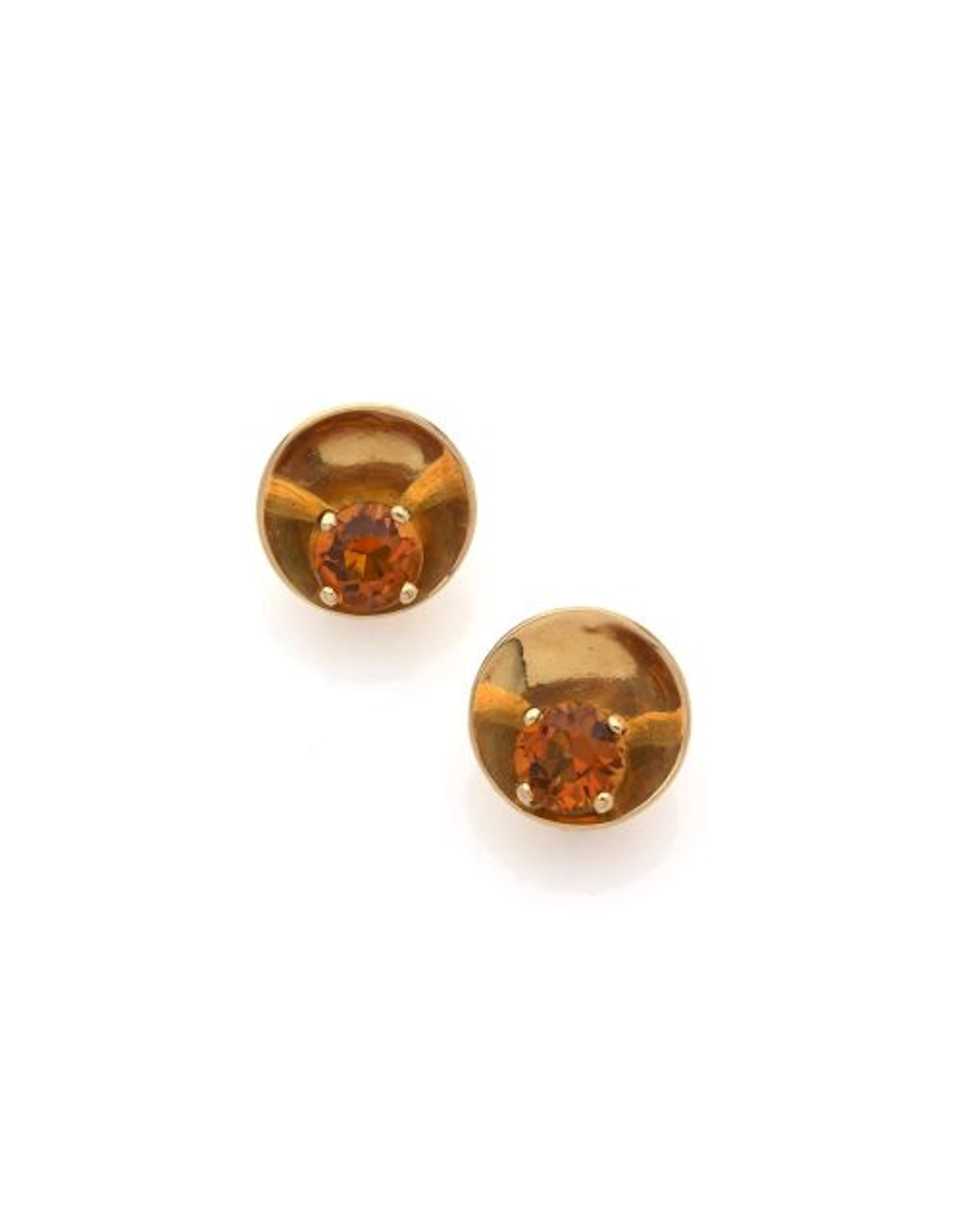 Jean FOUQUET (1899-1994) PAIRE DE CLIPS D'OREILLES
