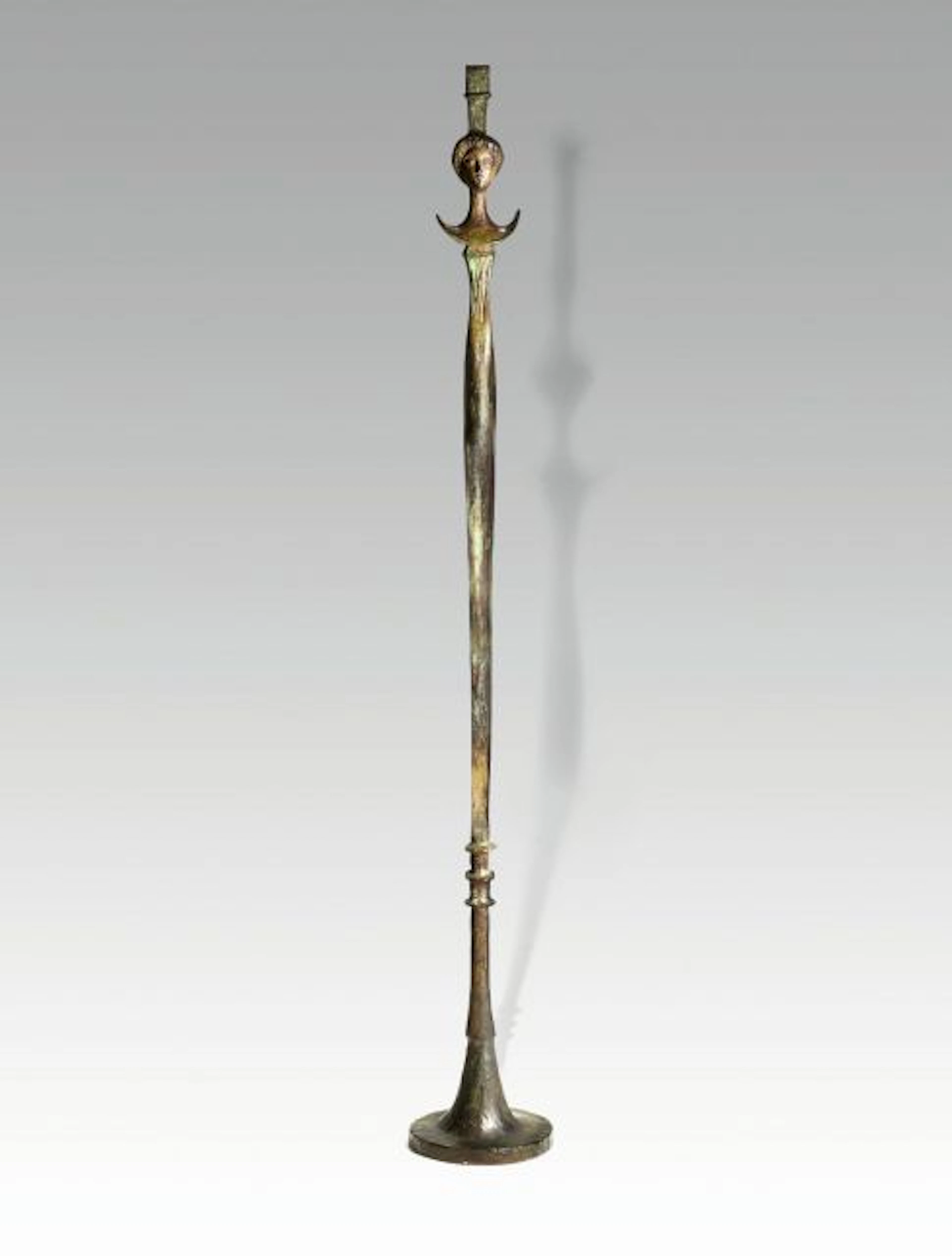 Alberto GIACOMETTI 1901 - 1966 Lampadaire modèle "figure", dit aussi