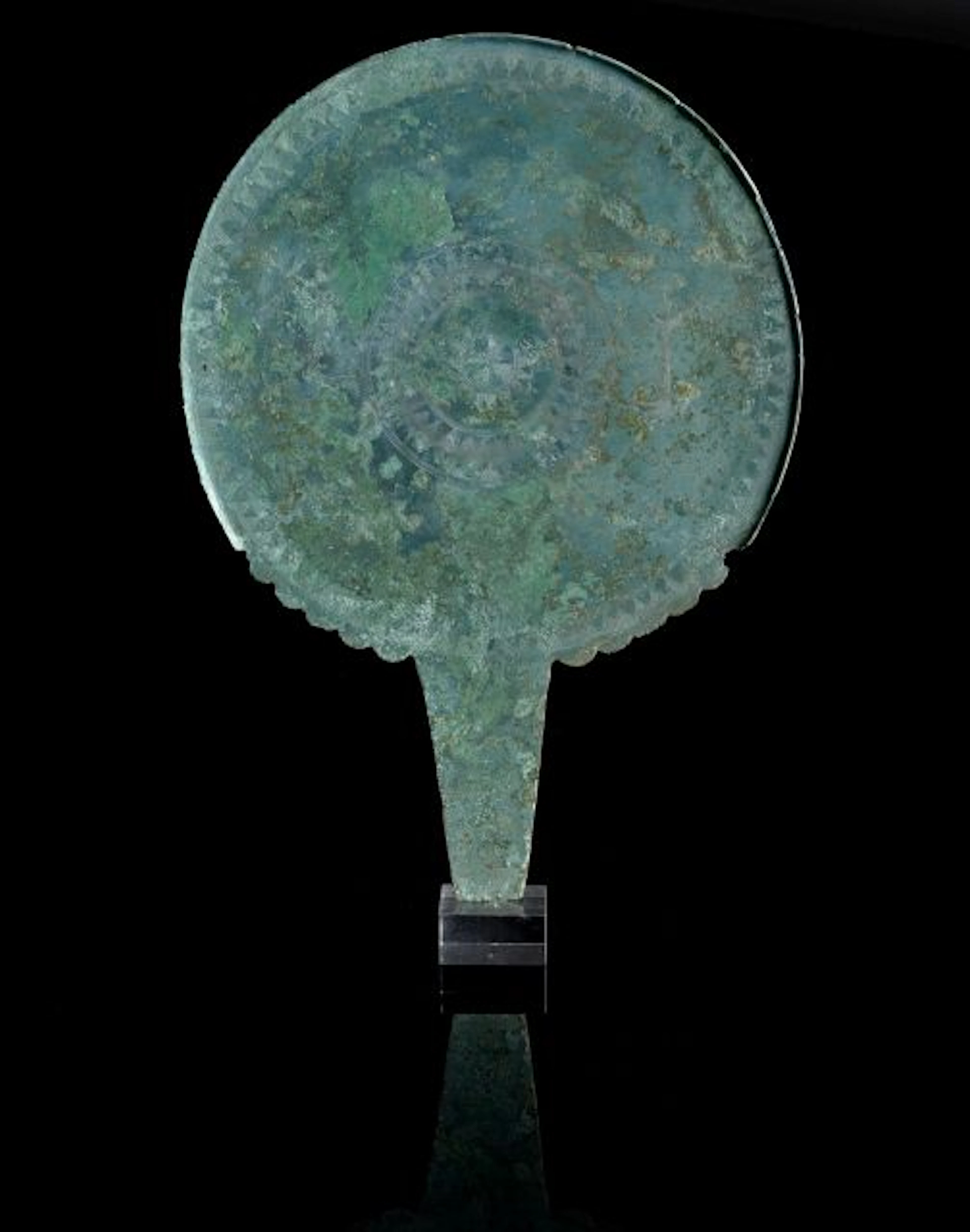 MIROIR EN BRONZE, ART SCYTHE, VERS LE 5e-4e SIÈCLE AV.J.C.