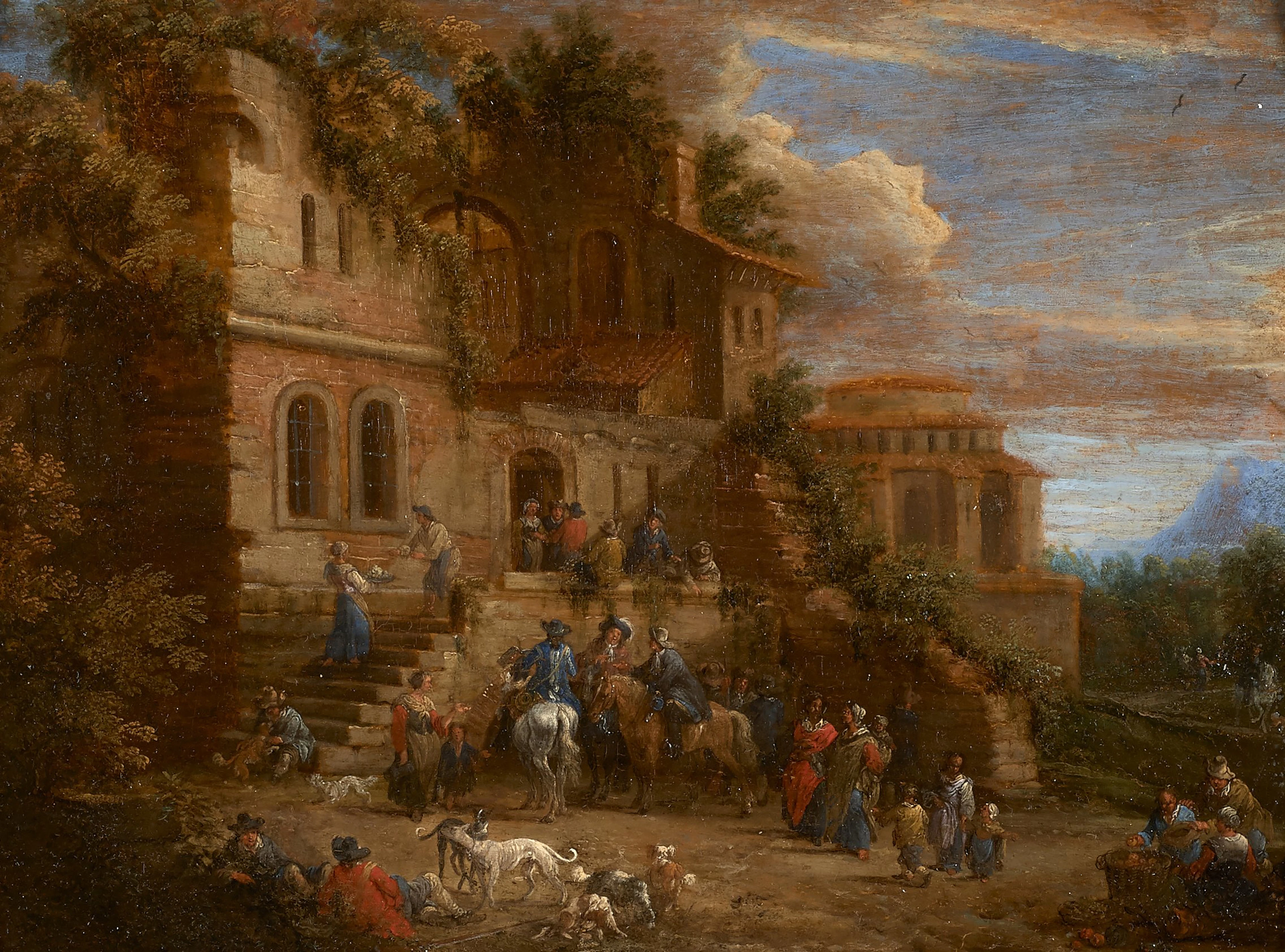 Matthys Schoevaerdts Bruxelles, 1665 - 1694 Halte de chasse et Halte