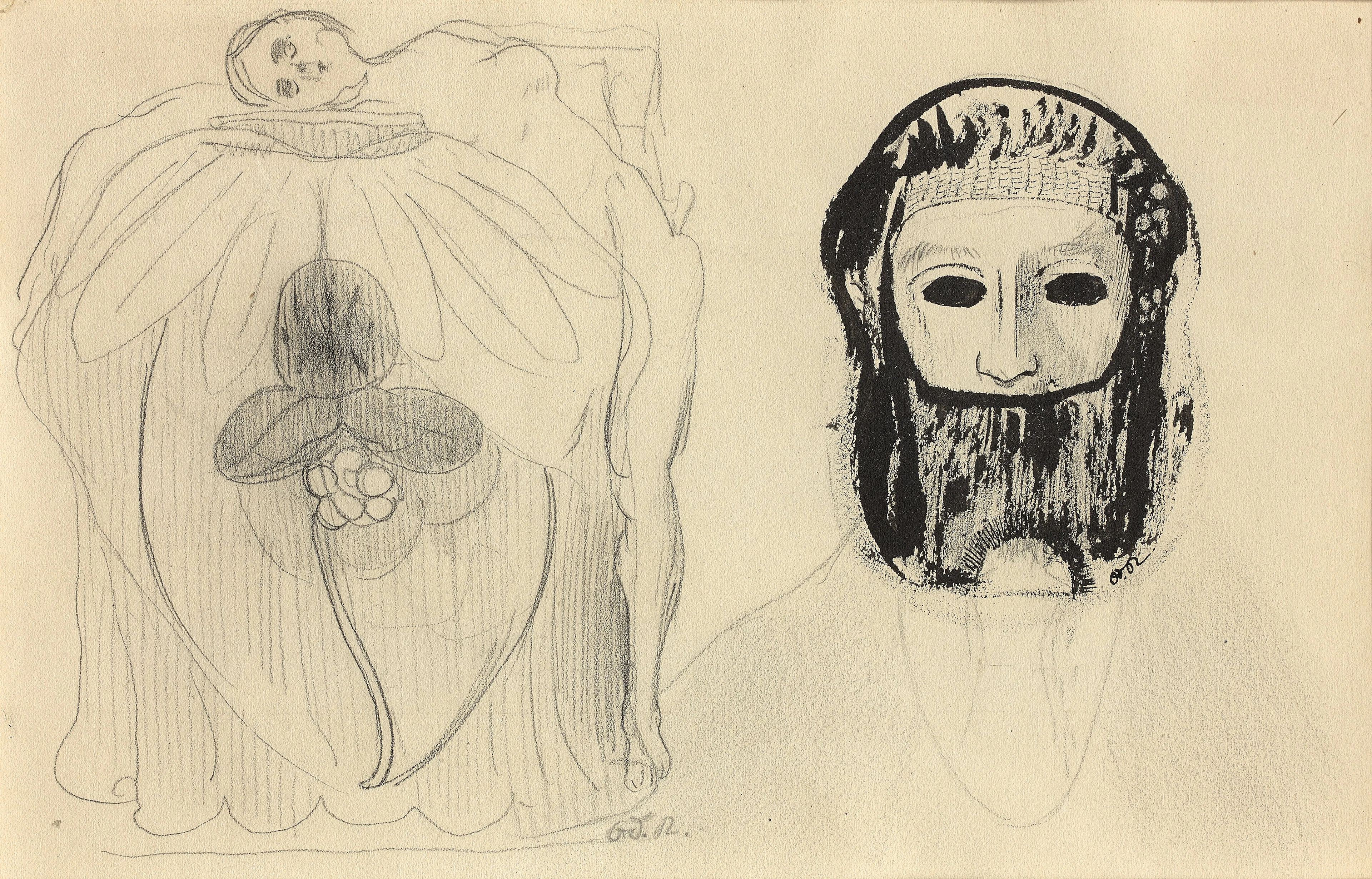 Odilon Redon Bordeaux, 1840 - Paris, 1916 Femme, fleur et masque