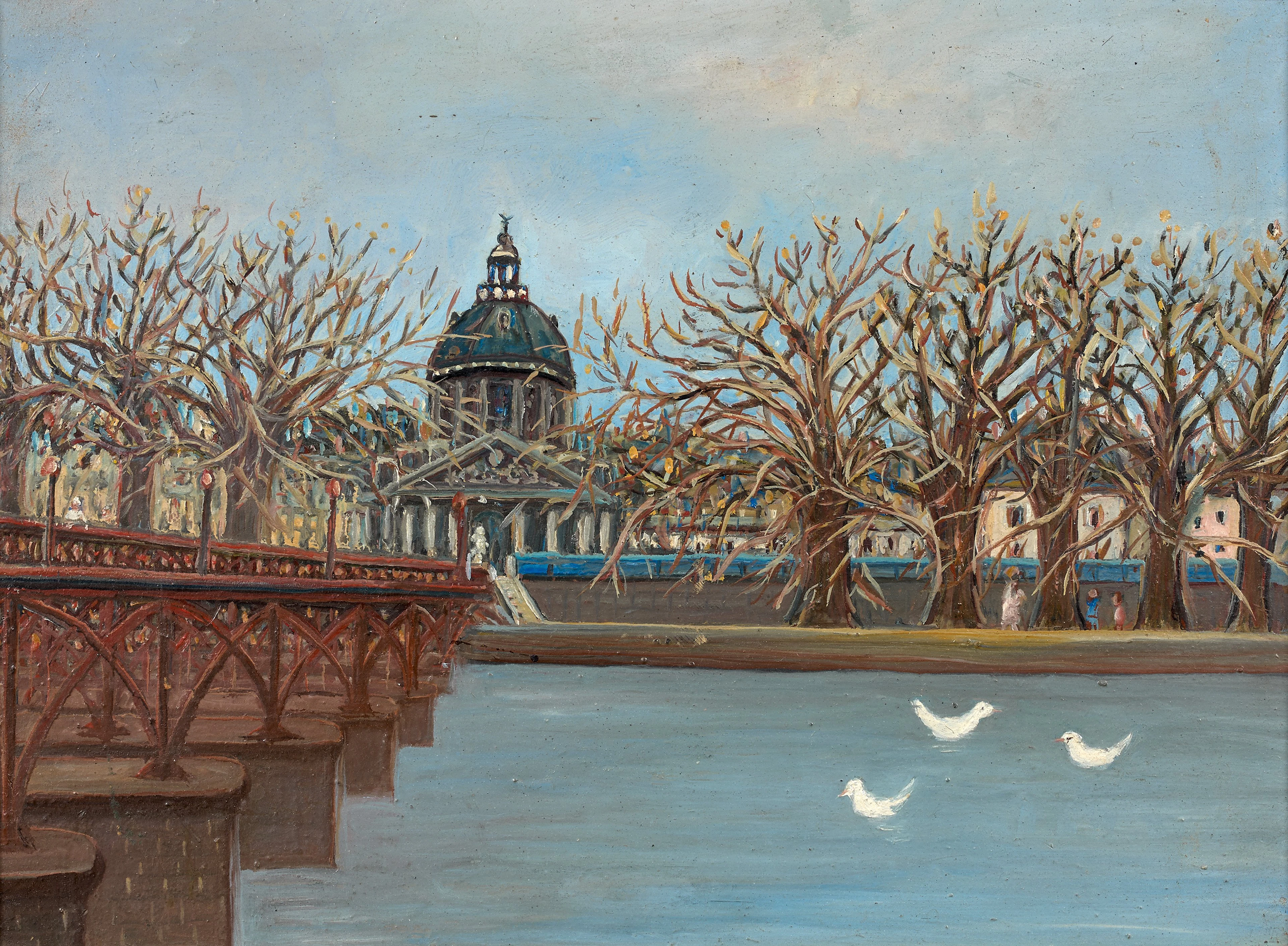 Ferdinand DESNOS 1901 - 1958 Pont des Arts - 1948