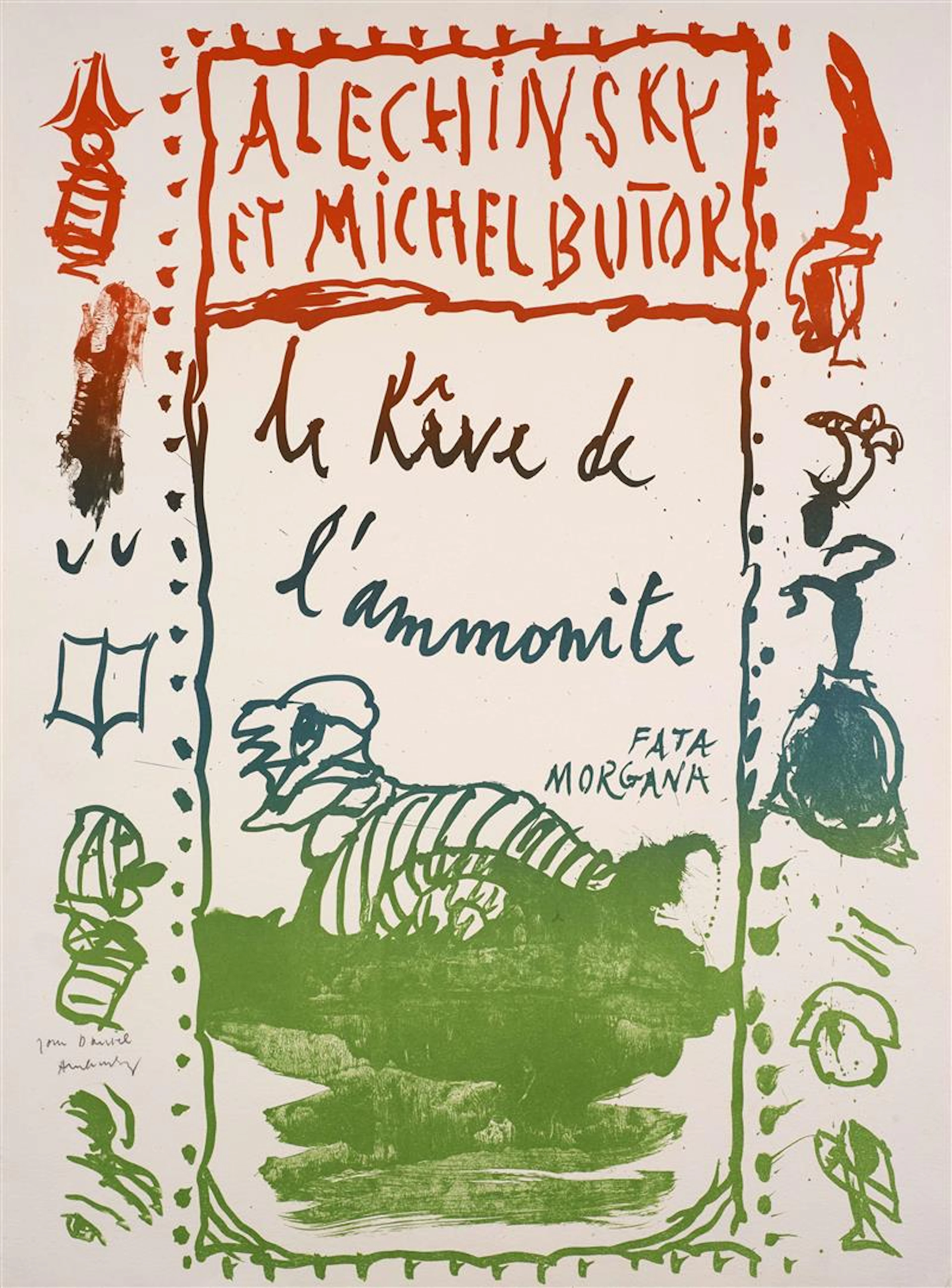 Pierre ALECHINSKY (Né en 1927) Le rêve de l'ammonite