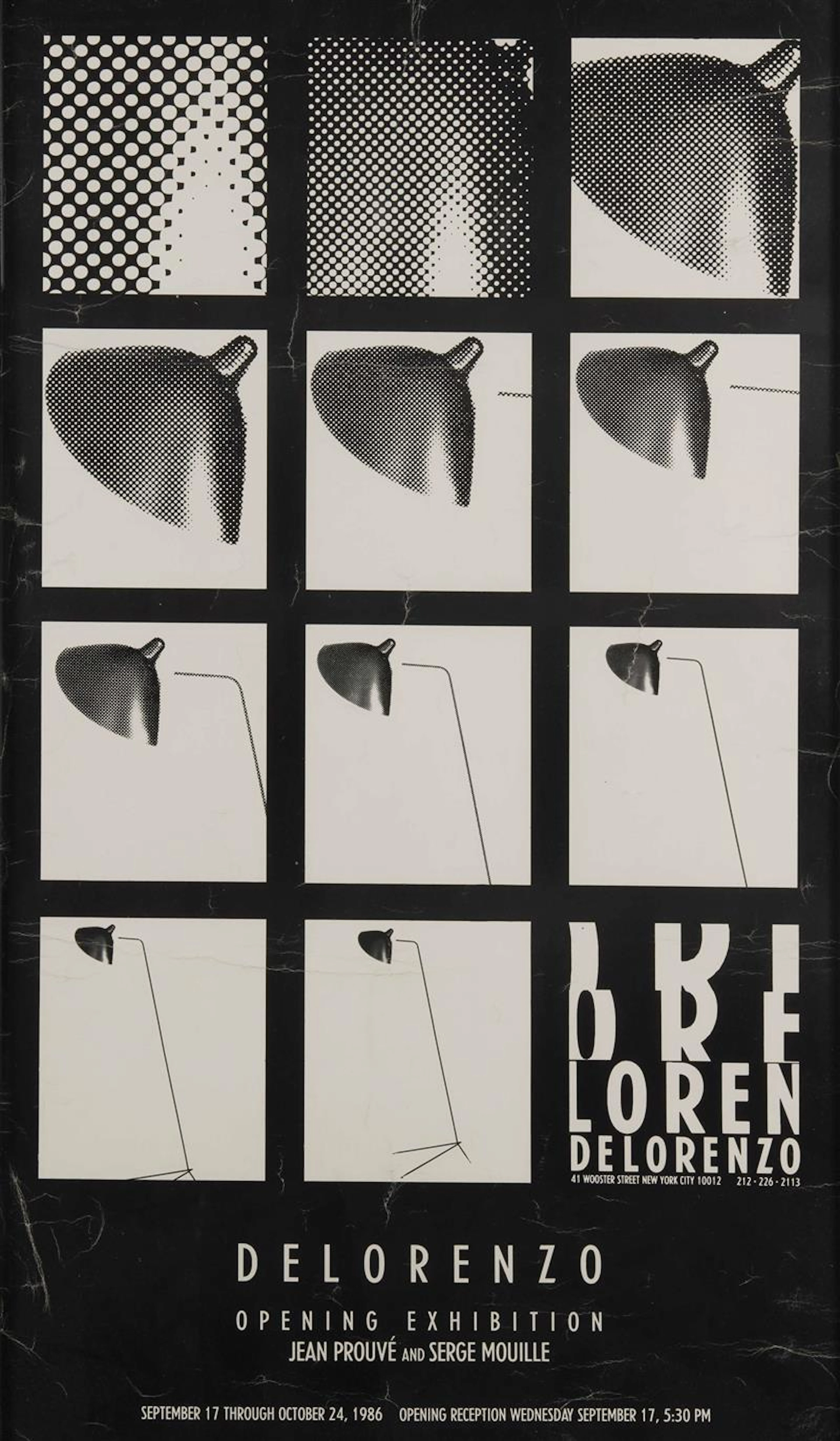 Galerie DE LORENZO Affiche de l'exposition "Jean Prouvé...