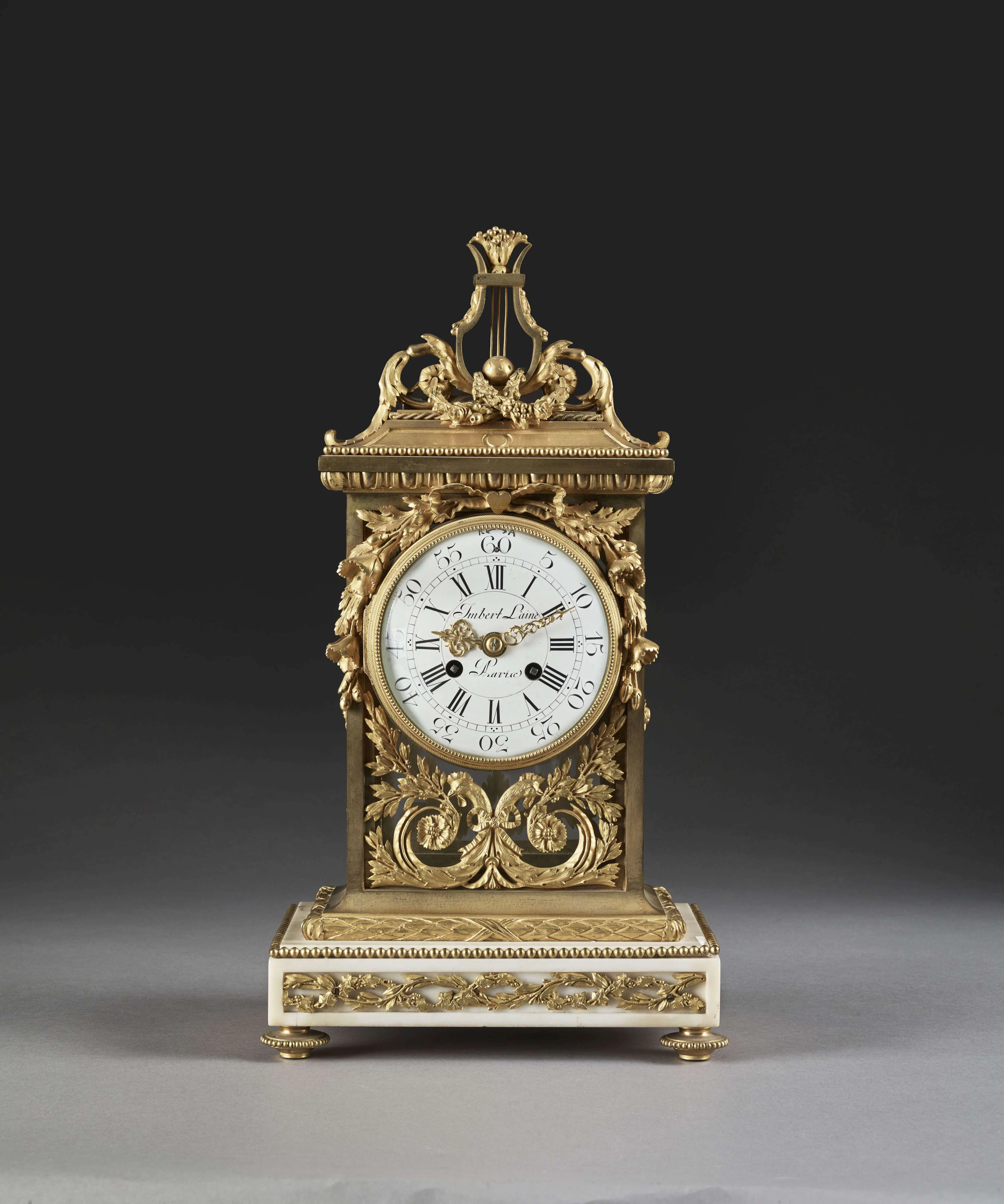 PENDULE BORNE D'ÉPOQUE LOUIS XVI