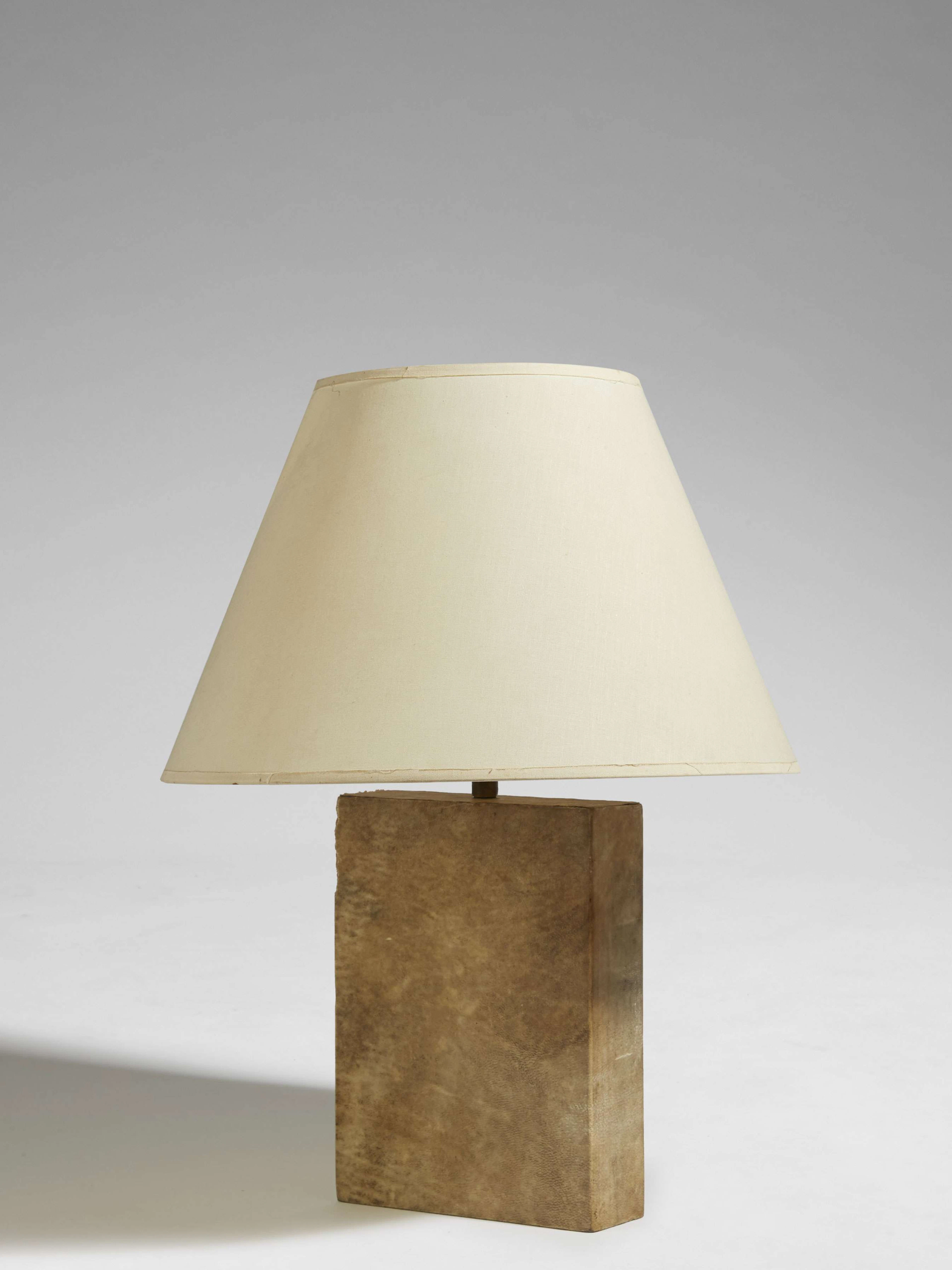 Jean-Michel FRANK 1893-1941 Lampe de table dite «Bloc»Circa 1930