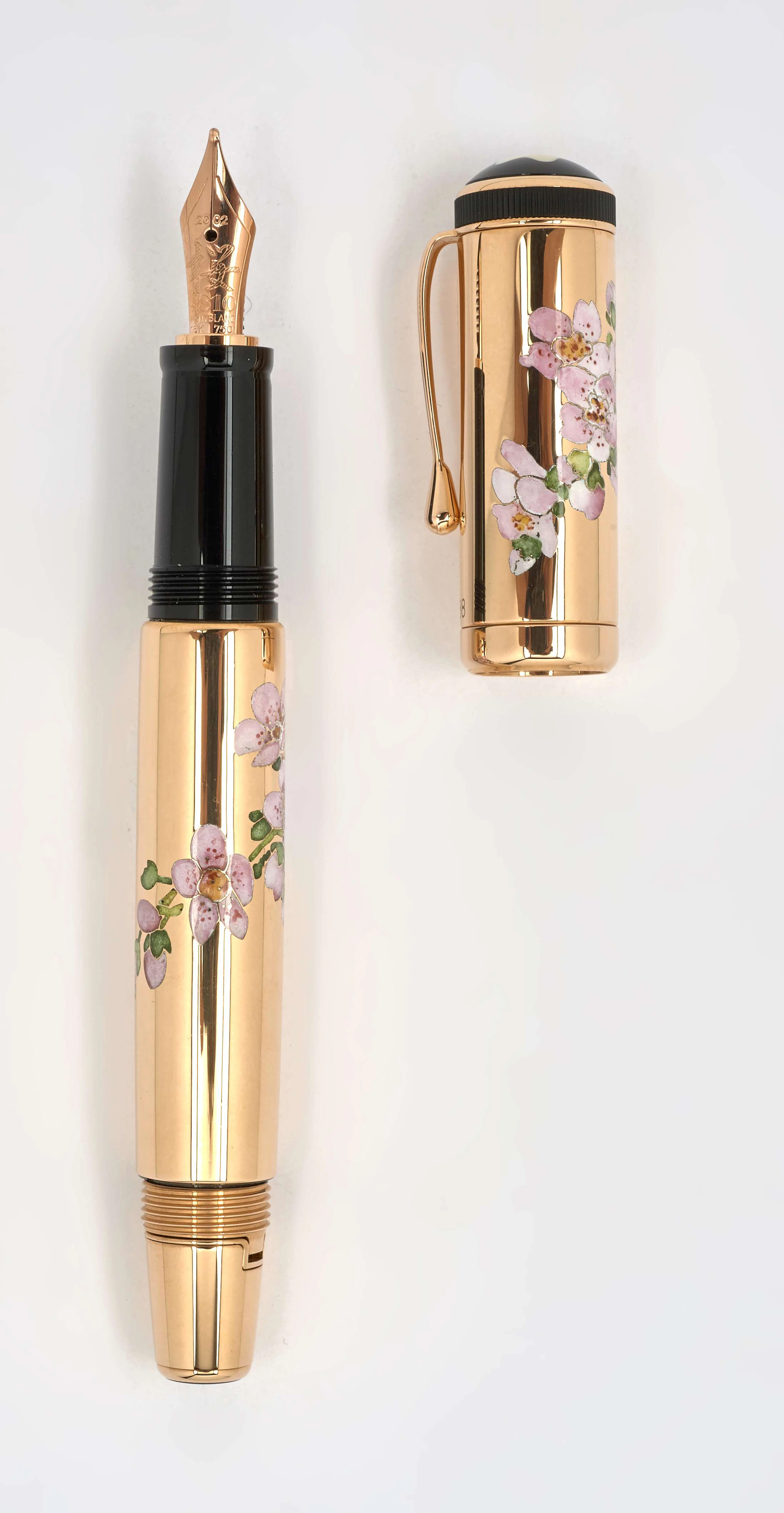 MONTBLANC Sakura Rose Stylo plume série limitée sortie en 2004 à 88 exemplaires