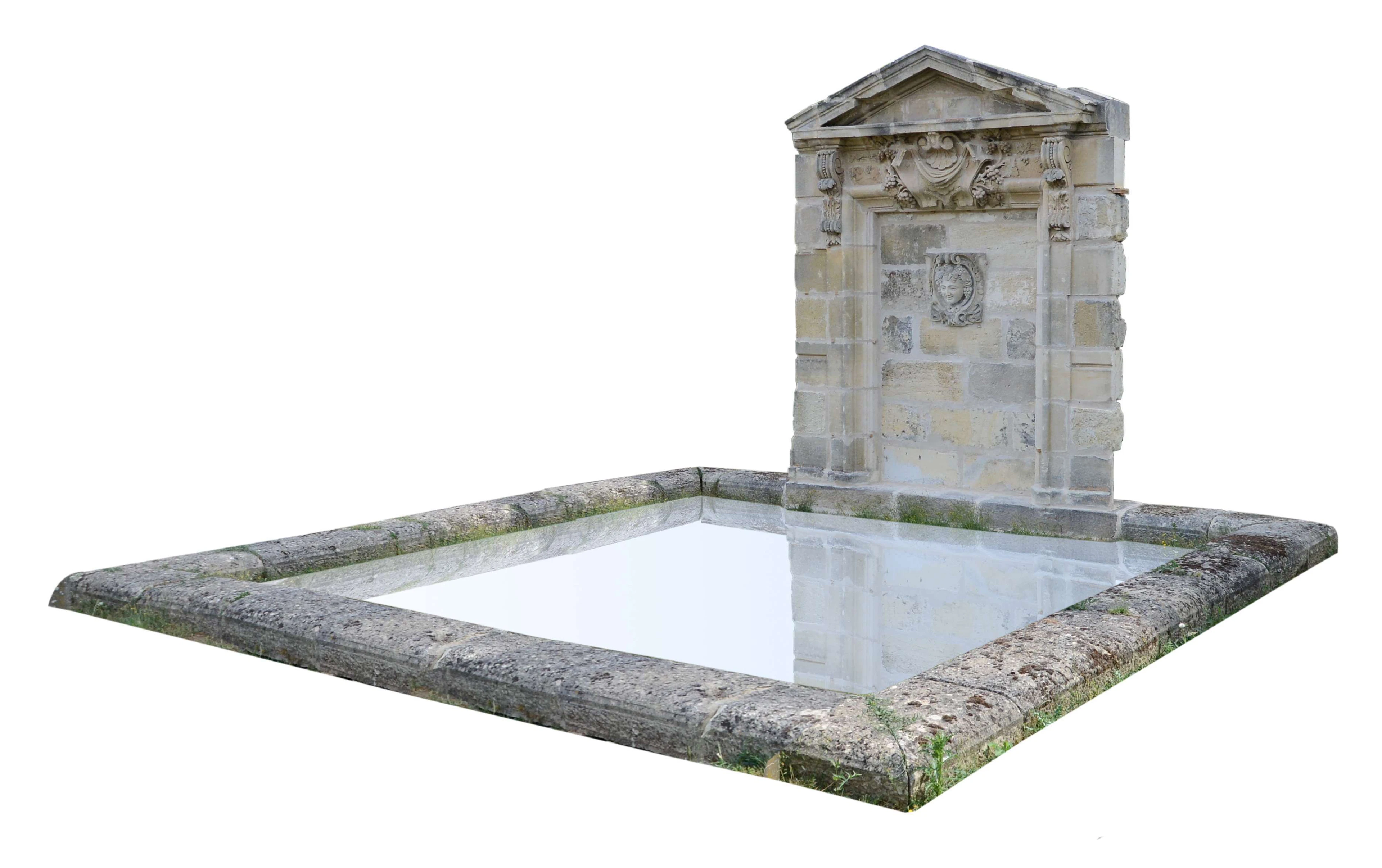 Fontaine et son bassin - Travail moderne