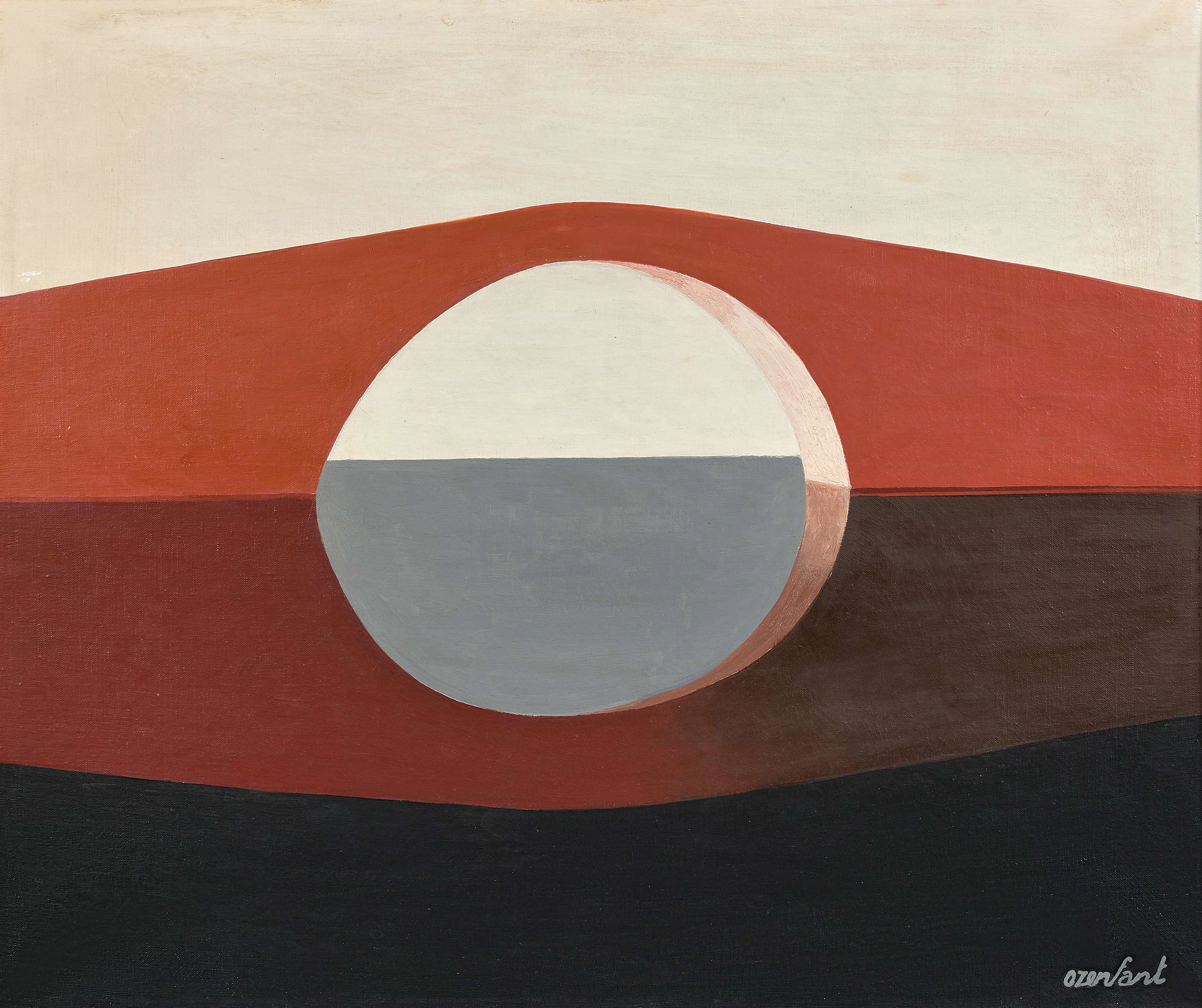 Amédée OZENFANT 1886-1966 Le pont - 1959 Huile sur toile