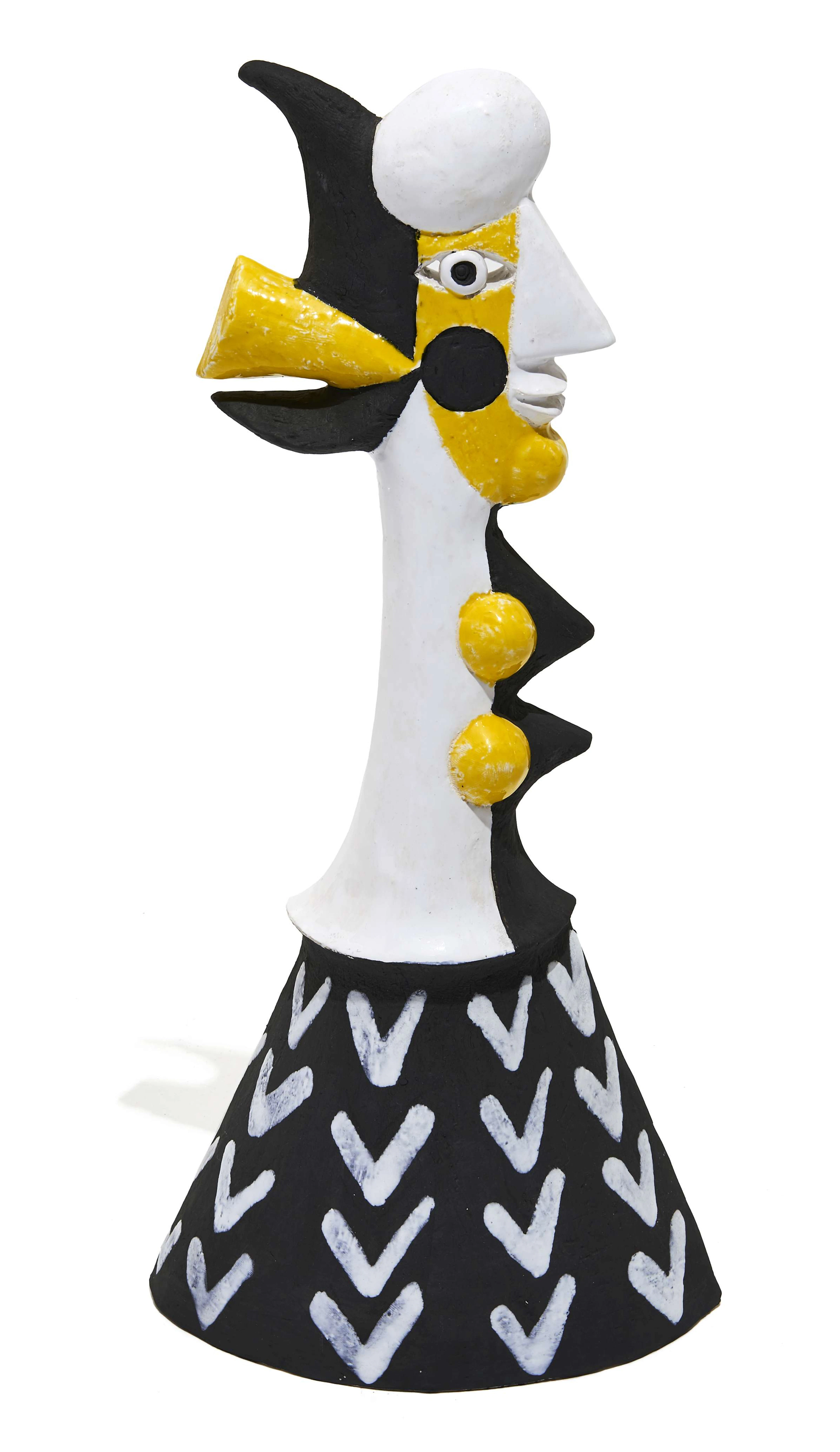 Roger CAPRON (1922-2006) Sculpture - Circa 1970 Céramique émaillée