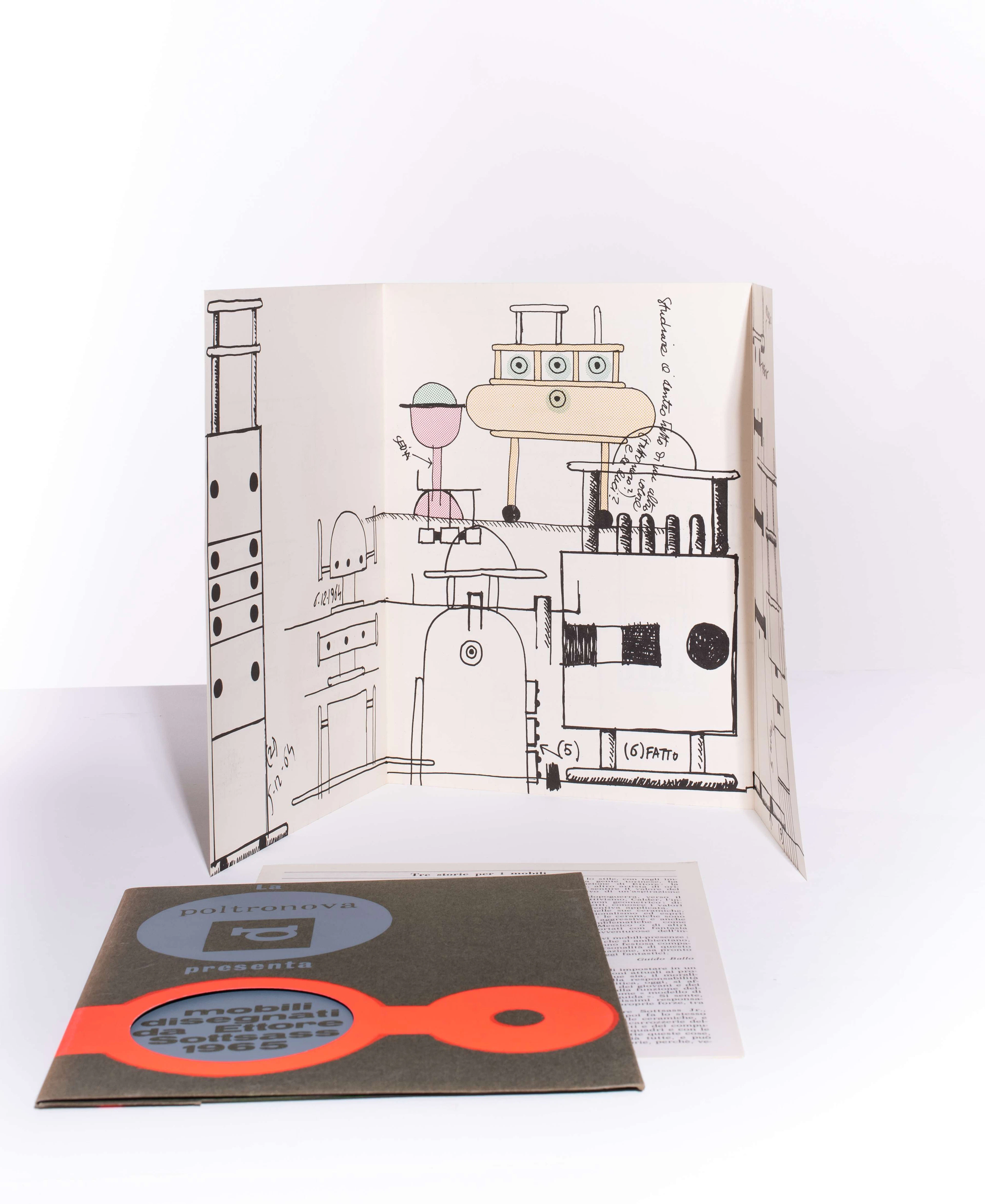 Ettore SOTTSASS (1917 - 2007) Ensemble de 3 documents...